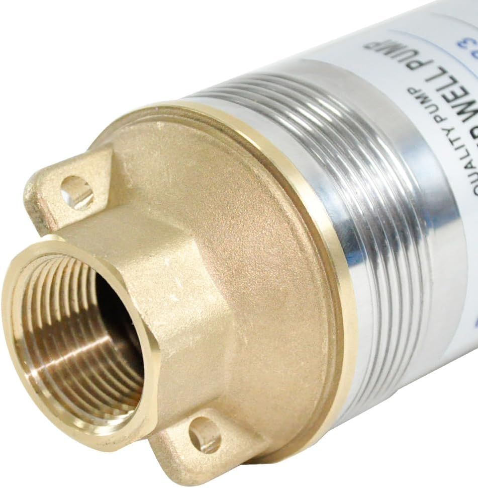 1.5HP 1100W Submersible Bore Pump 240V Deep Well Water Pump Borehole Water Pump Stainless Steel Max Head 60M for Industrial Irrigation Livestock Home Use image number 1