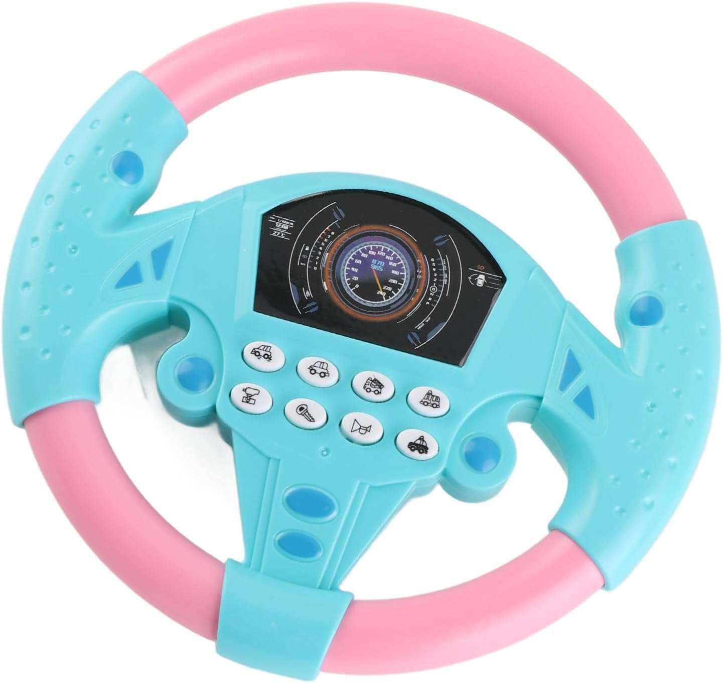 Jiawu Music Children'S Steering Wheel Toy for Hours of Play, Features Imitation Appearance, Enhances Motor Skills, Fits for Curious Kids to (Pink Blue) - Yellow image number 3