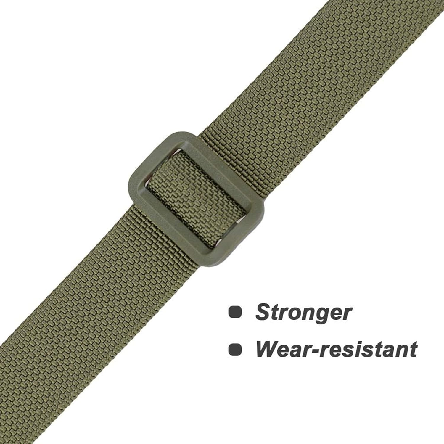 Luggage Straps, 4 Pack Heavy Duty Utility Webbing Strap Adjustable for Backpacking, Camping, Sleeping Bag Compression, Suitcases, with Quick Release Buckle Clip, Armygreen image number 5
