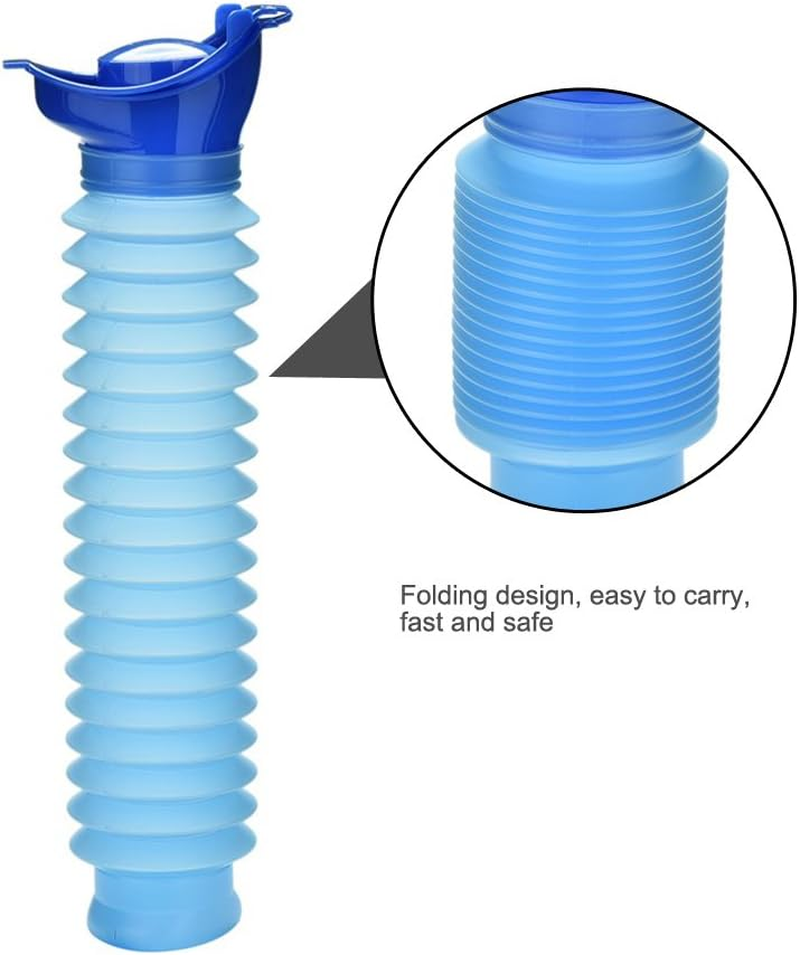 Emergency Urinal 750 Ml,Portable Mini Outdoor Camping Travel Shrinkable Personal Mobile Toilet Potty Pee Bottle for Kids Adult - Light Blue image number 6
