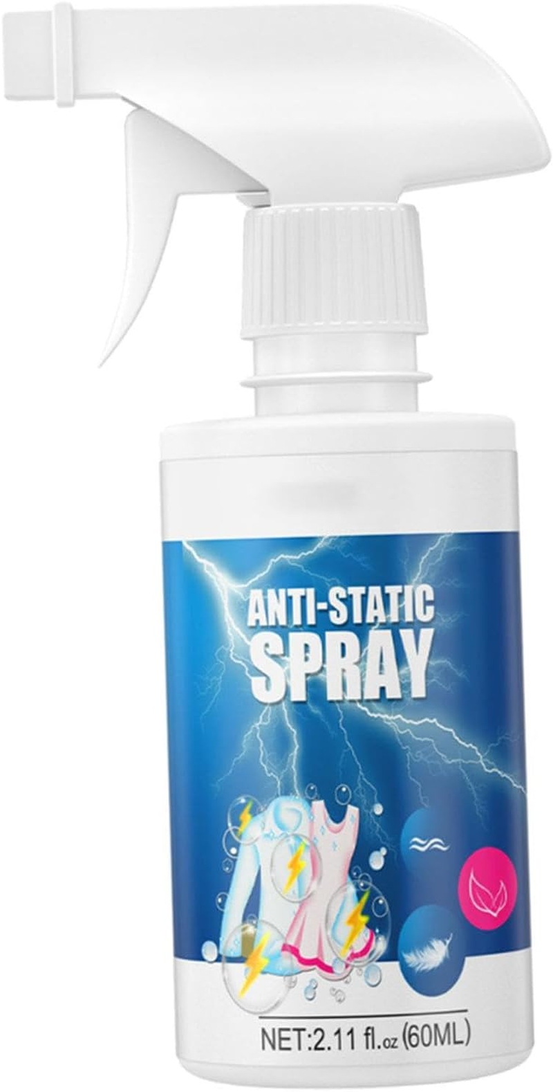 Leefasy anti Static Spray Clothing Static Remover Spray Portable Fabric Static Spray Remove Electrostatic Sprays for Curtains Clothes image number 3