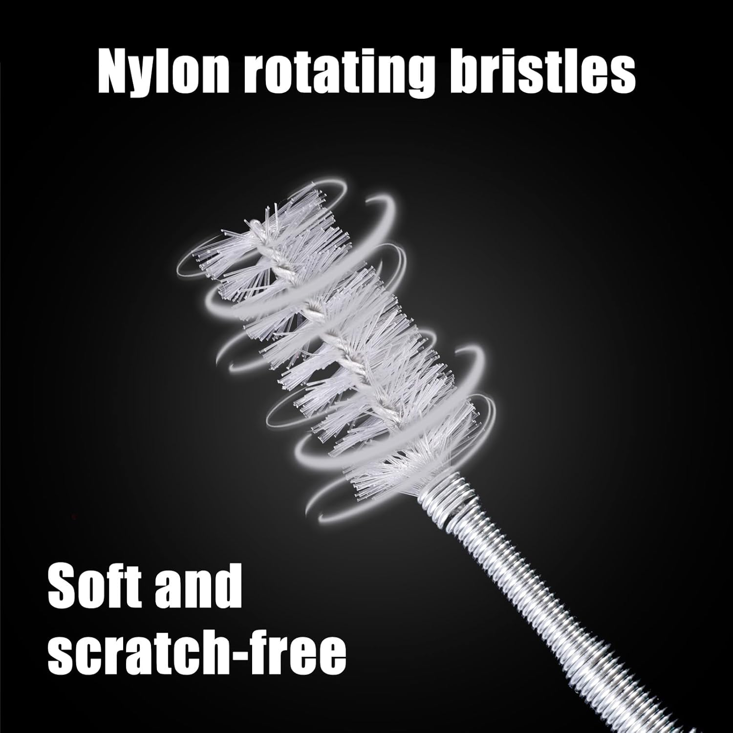 BOXOB Auto Sunroof Drain Cleaning Tool Kit, 59.1In Long Pipe Cleaners with Tube Cleaning Brush Syringe Hose Syringe Flexible Soft Drain Brush for Car Sunroof Trunk Wiper Hole (Steel Wire) image number 4