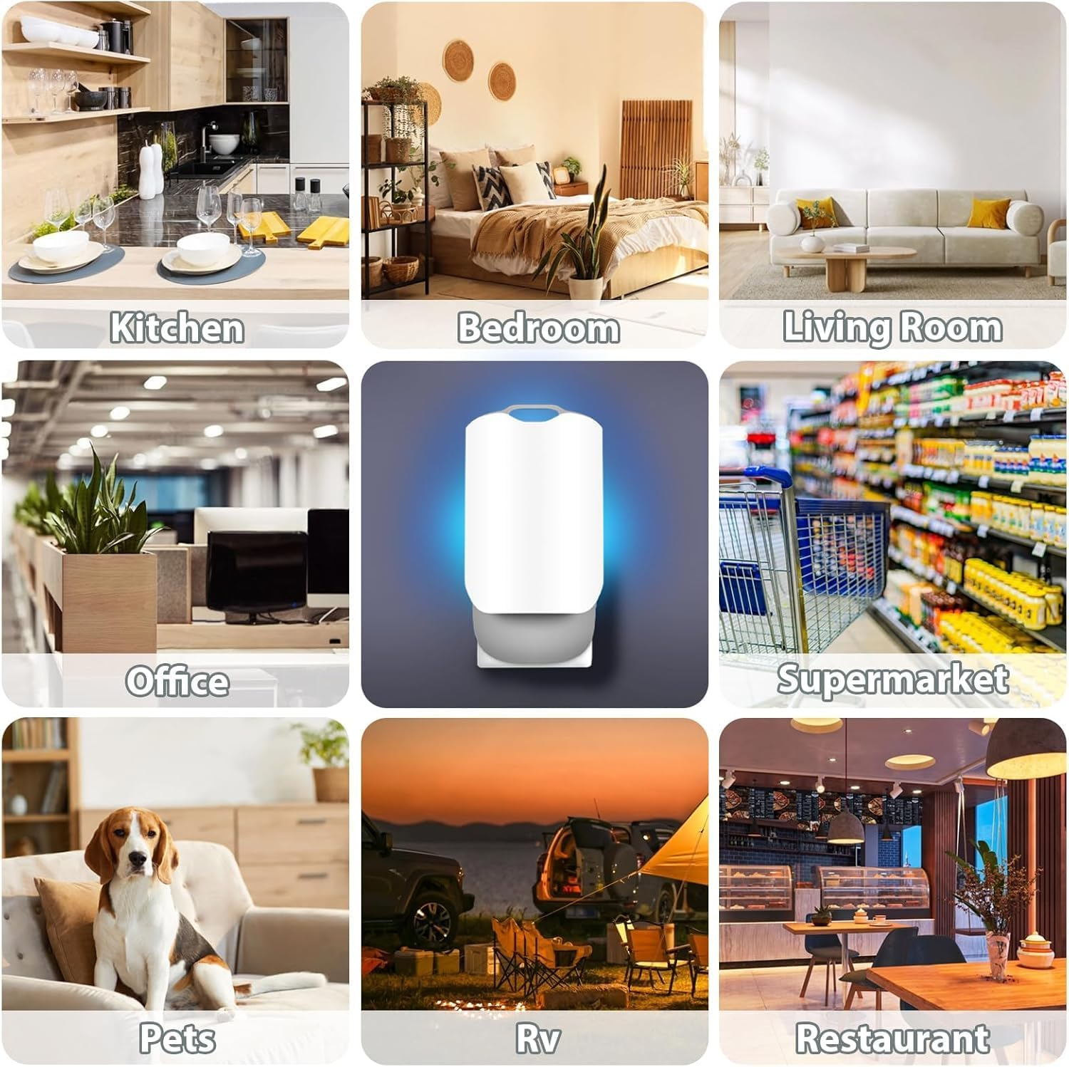 2 Pack Flying Insect Trap with Night Light, Indoor Plug-In Mosquito Killer with UV Attractant Catcher for Flies, Fruit Flies, Gnats & Other Flying Insects, 2 Device, 18 Sticky Trap Boards image number 5