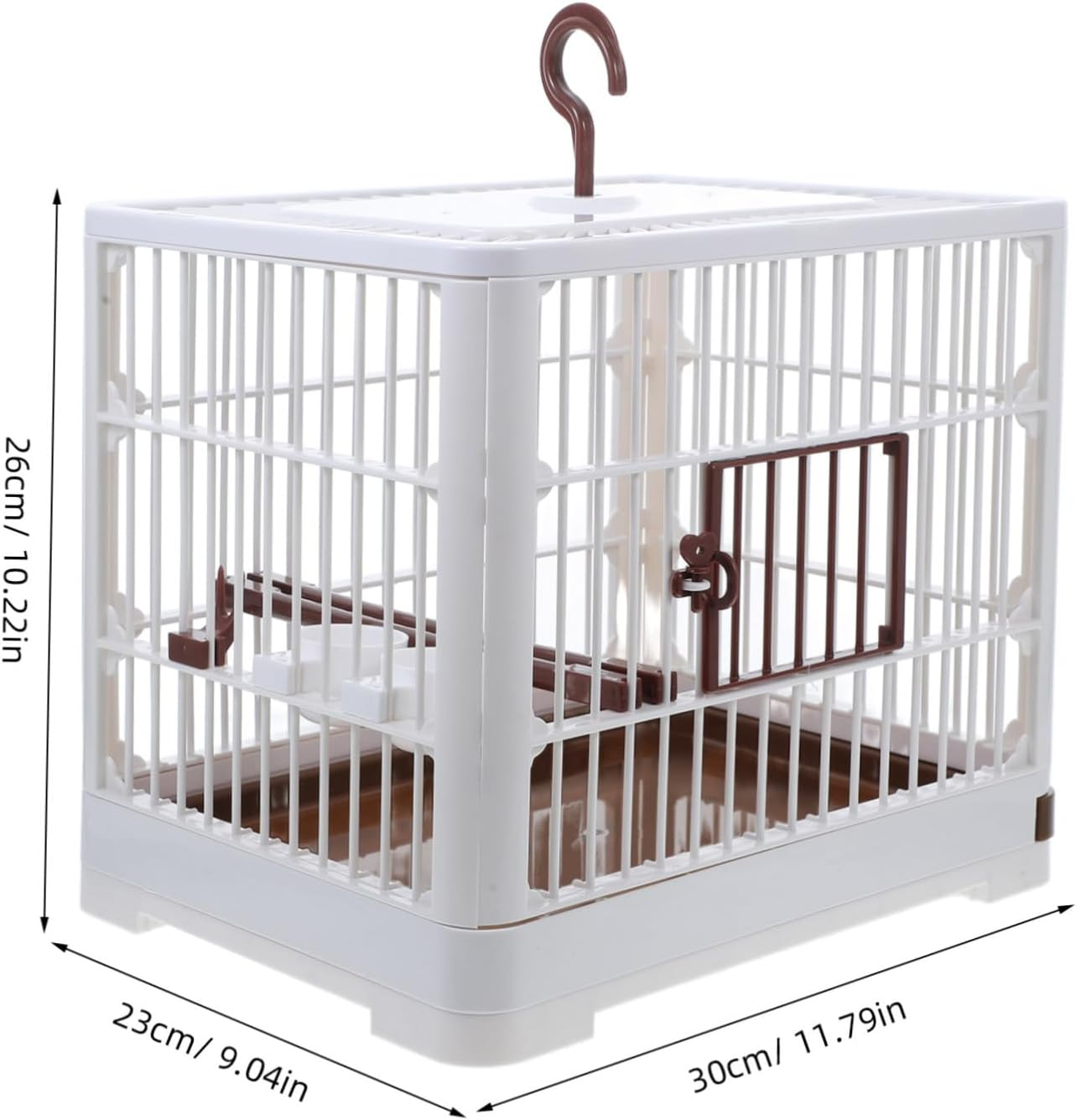 Alasum Portable Bird Cage for Parakeet Cockatiel Lightweight Travel Cage with Removable Tray Ventilation for Easy Maintenance Versatile for Birds