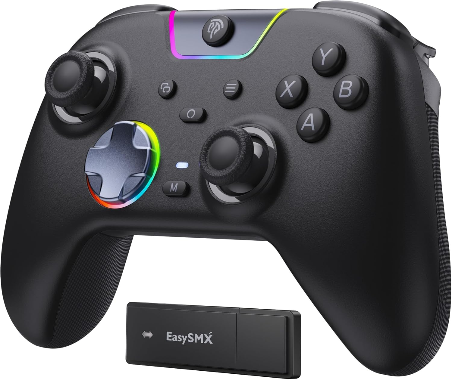 Easysmx X05PRO Wireless PC Controller &ndash; Quiet-Press Buttons, 2-Stage Impulse Triggers, 2 Programmable Buttons, Hall Joysticks, 1000Mah Battery, 1000Hz Polling Gaming Controller for Pc/Switch/Android