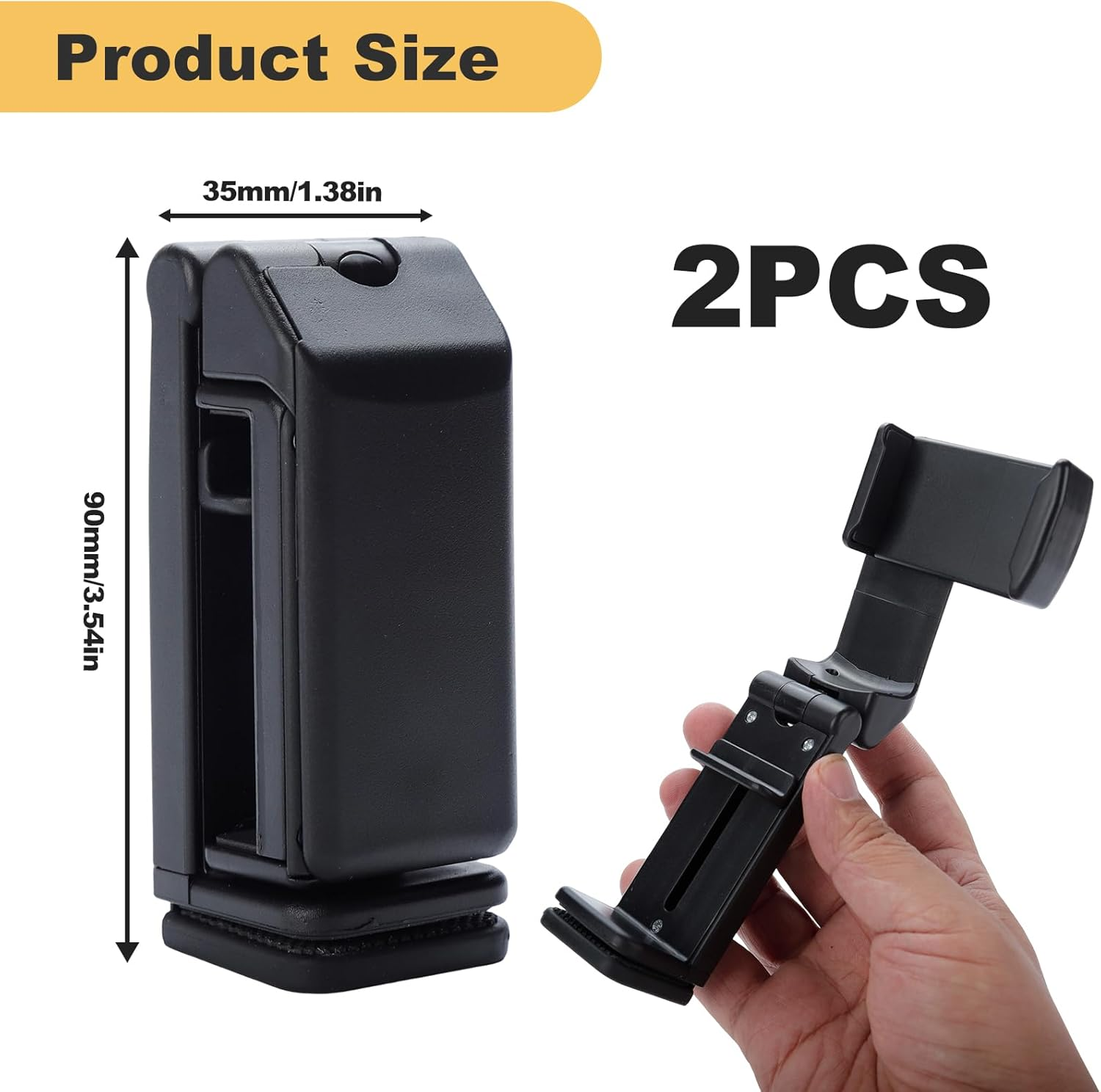 2 Pack Airplane Phone Holder,Adjustable 360 Degree Rotation,Travel Accessories for Cruise Car Mount Cell Stand Air Plane Table Seat Desk Vacation Size Golf Cart Universal Hands Free image number 4