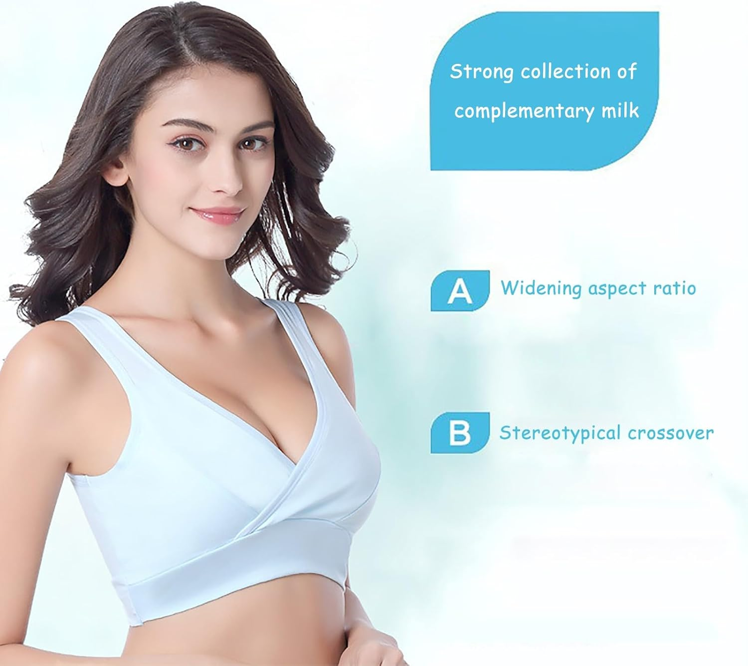 Women'S Sports Bra Womens Maternity Bra Front Breathable Wire Sleep Bra Breastfeeding Tank Maternity Bras Womens Bras No Underwire Padded