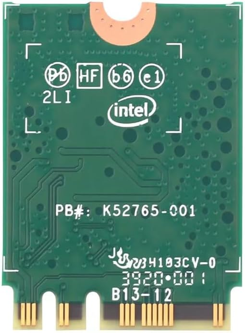 Intel Wifi 6 AX200 M.2 Adapter Card, Dual Band 802.11Ax, up to 2.4 Gbps, Bluetooth 5.2, Windows 10/11 Compatible image number 2