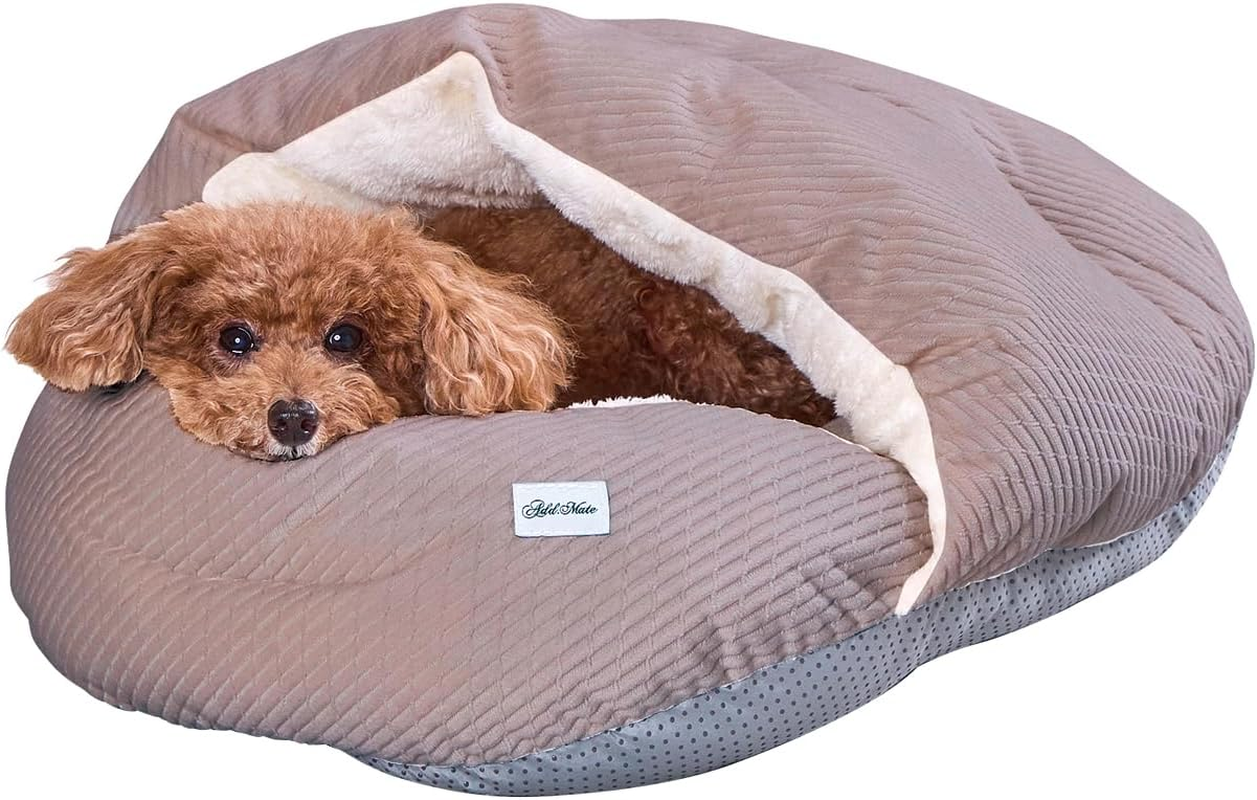 ADD. Mate Cuna Chin Shell Bed for Dogs and Cats, AWA, Milk Ivory