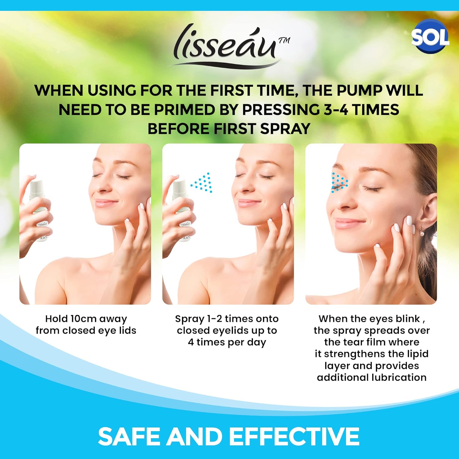 SOL 6Pk Eye Spray | Dry Eye Spray | Dry Eyes Treatment | Eye Spray for Tired and Dry Eyes | Eye Mist | Eye Spray for Itchy Eyes | Eye Mist Spray for Dry Eyes | Itchy Eye Spray image number 3