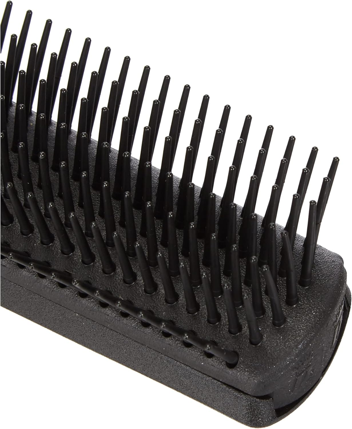 Denman D3 M Monsieur Hair Brush 7 Row Brush with Black Handle Black Rubber Pad