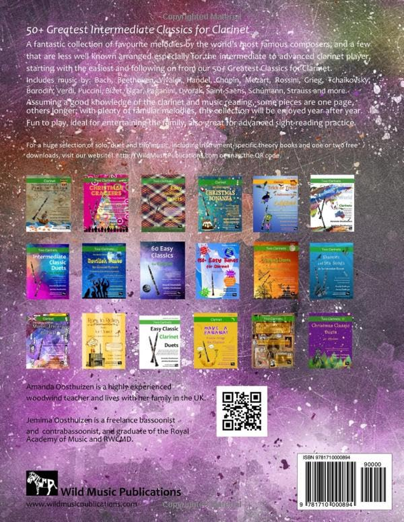 50+ Greatest Intermediate Classics for Clarinet: Instantly Recognisable Tunes by the World'S Greatest Composers Arranged for the Intermediate Clarinet Player image number 1