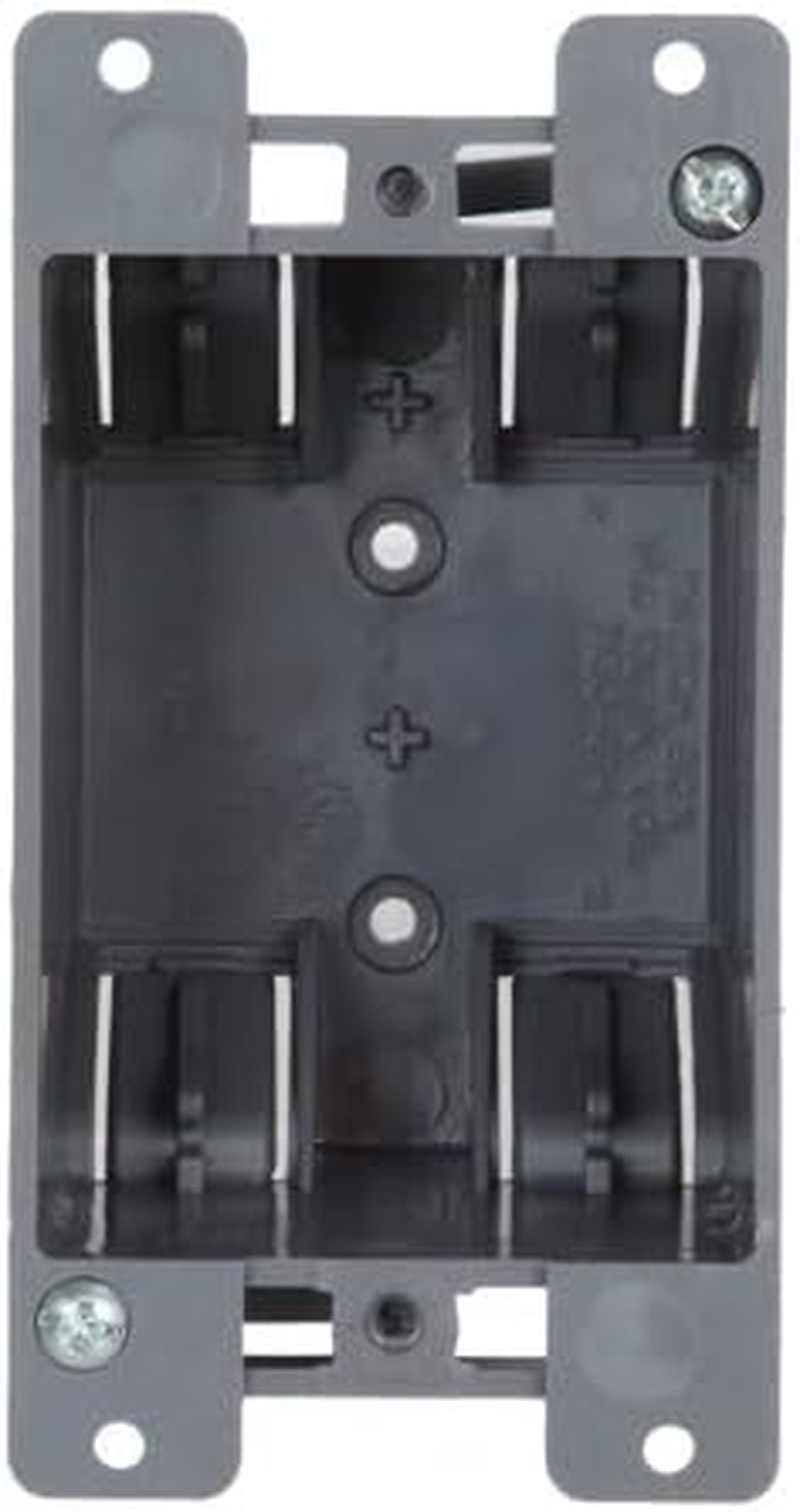 Newhouse Hardware 1-Gang PVC Old Work Electrical Outlet Box (12-Pack) | 14 Cu. In. Plastic Junction Box for Switches, GFCI, or Duplex Receptacle Outlet | Old Work Electrical Box for Home Improvement image number 3