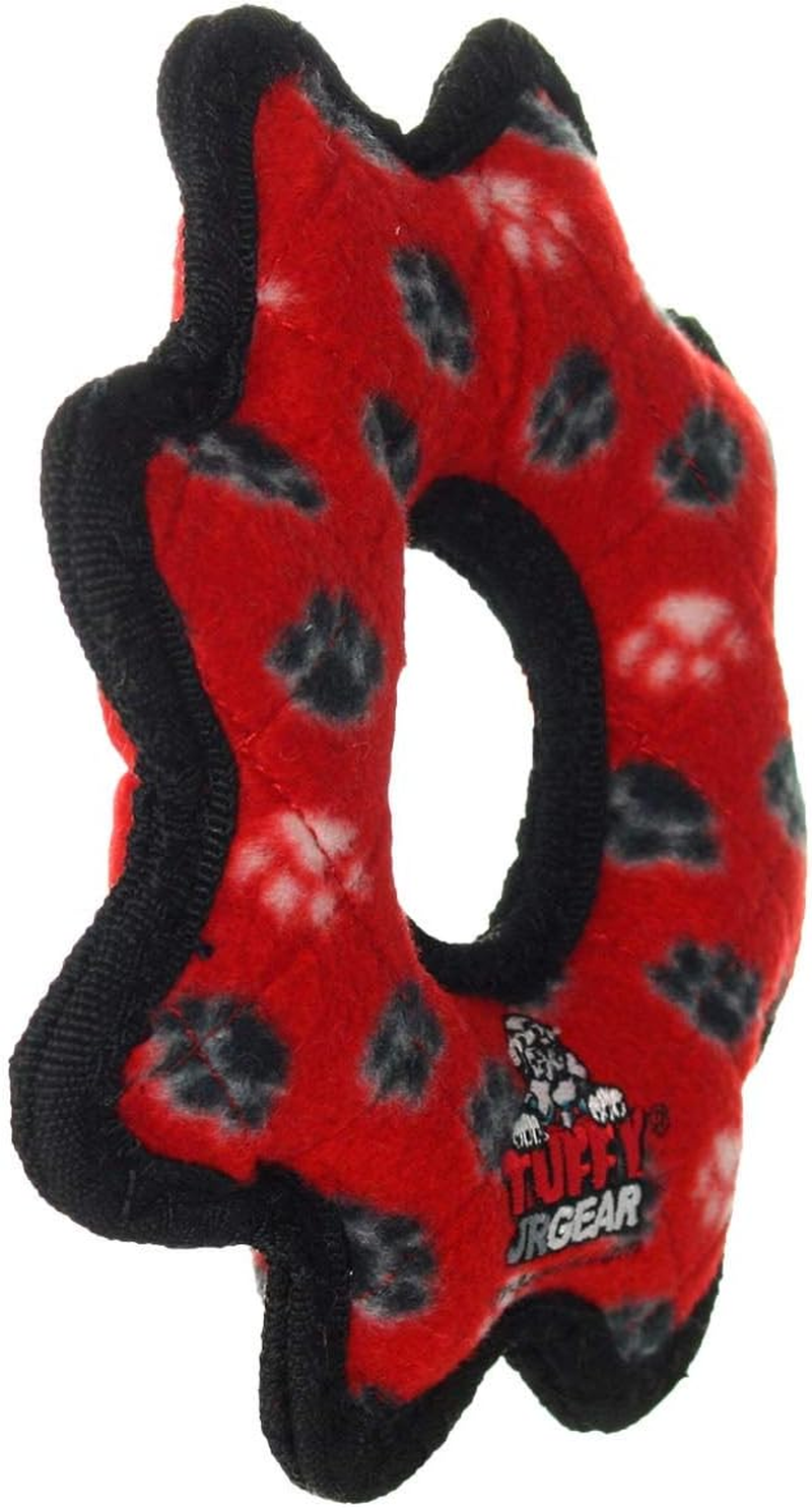 Tuffy Interactive Play Dog Squeaker Toy, Red image number 2
