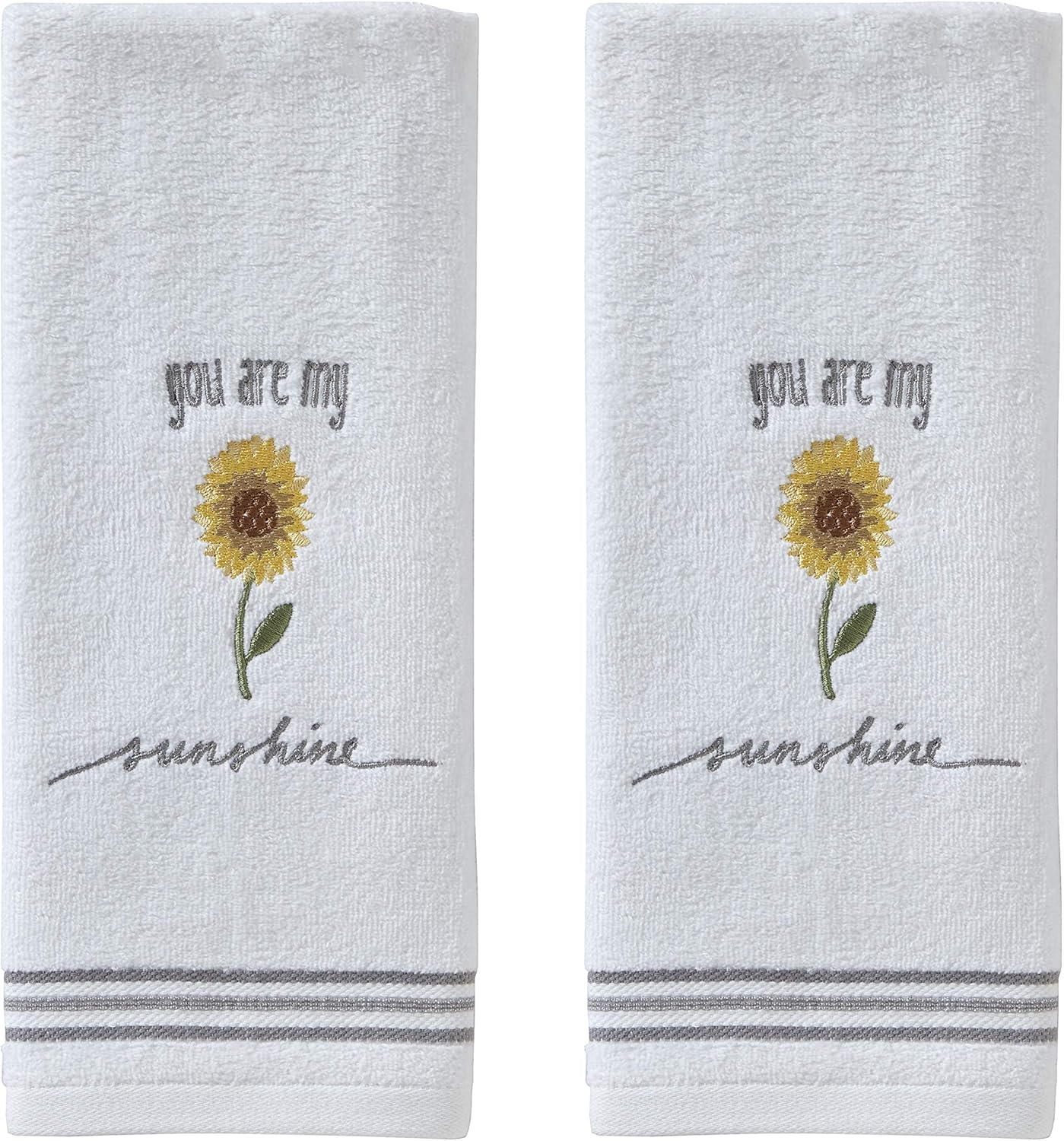 SKL Home by Saturday Knight Ltd. Sunshine Hand Towel (2-Pack), White image number 1