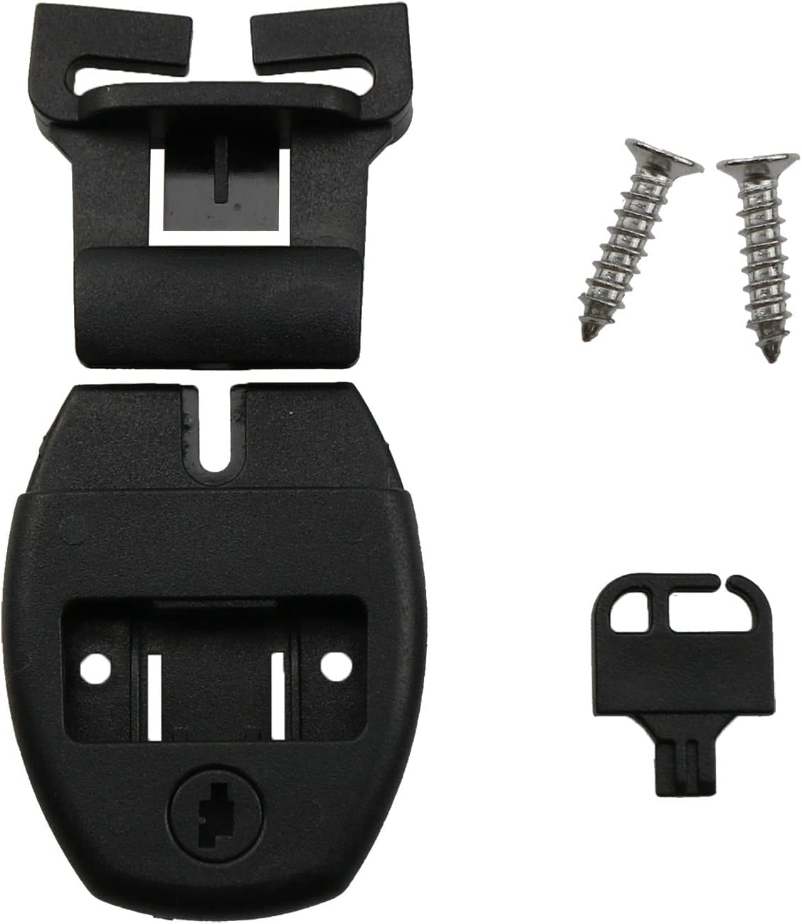 MEETOOT 4Set of Hot Tub Spa Cover Locks Key Pinch Release with 8Pcs Screws, Outdoor Hot Tub Spa Pool Cover Lock down Straps Clips