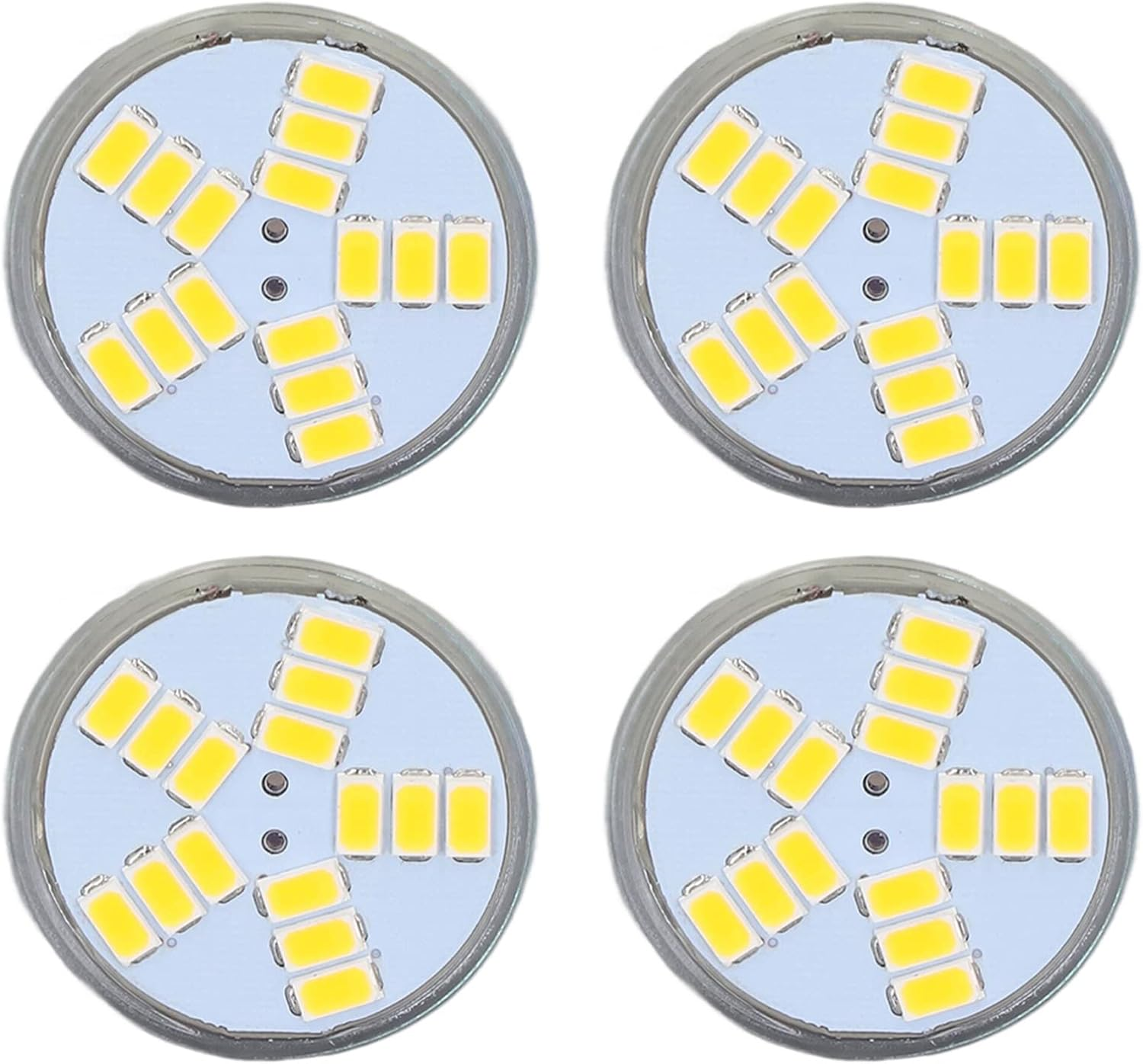 4Pcs MR11 LED Bulb, 5W 500Lm Replacement with 15 Beads Double Pin Base for Spotlight Landscape Lamp (Warm White) image number 6