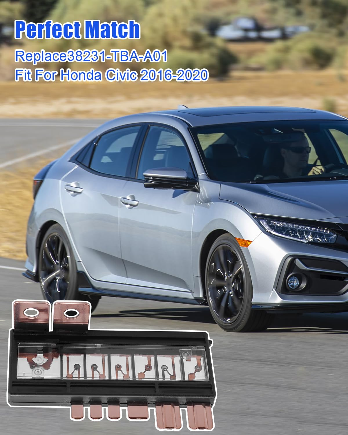 Multi Block Fuse Fit for Honda Civic 2016 2017 2018 2019 2020, Fuse Replace 38231-TBA-A01 38231TBAA01 image number 4