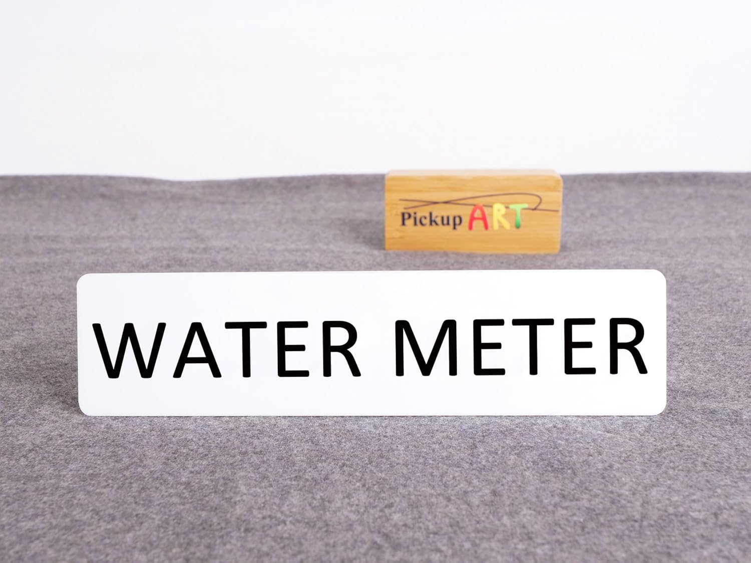 WATER METER Sign Self Adhesive Plaque Decal METER SIGN HOME SIGN (Style 2, 50X200Mm)