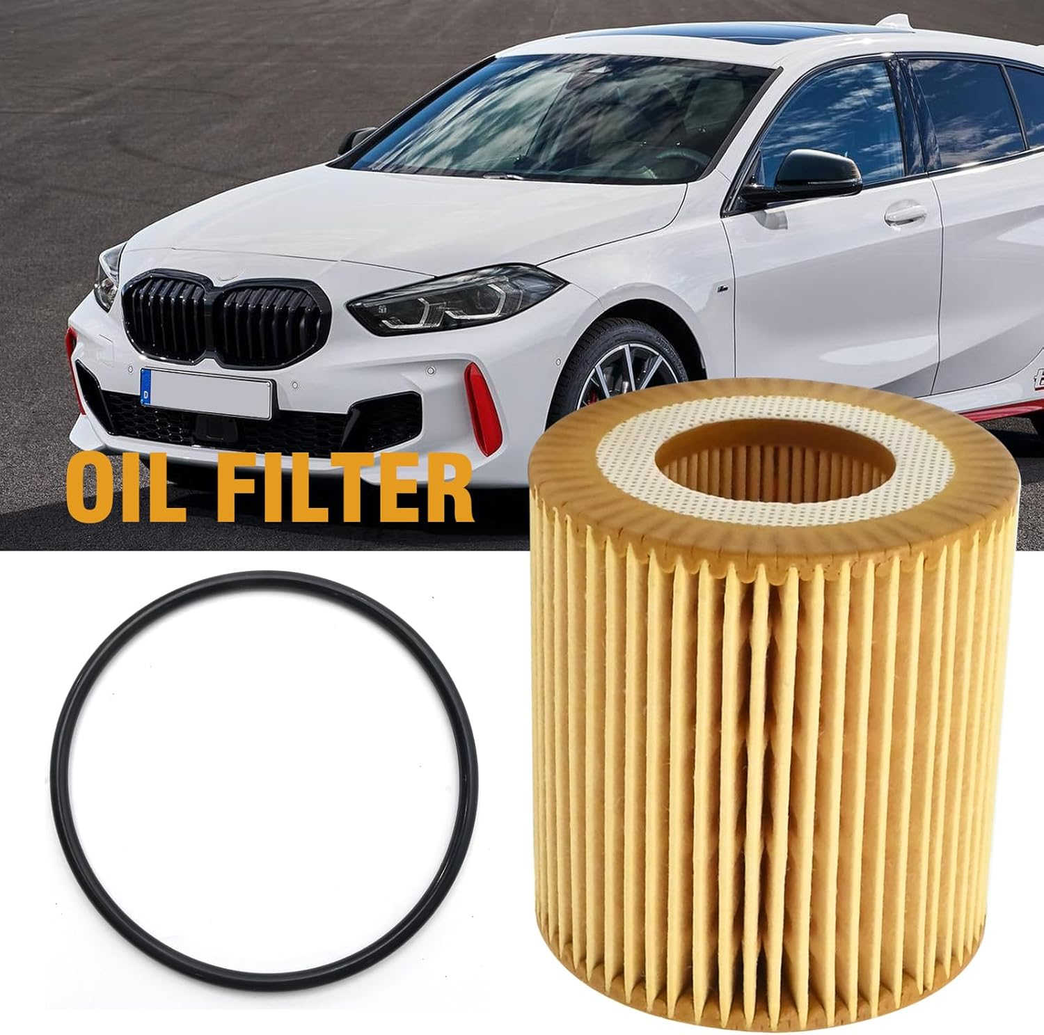 Laffoonparts R2720P Oil Filter, BB3Q6744BA BB3Q-6744-BA Oil Filter, Replacement for Ford Ranger Everest Volkswagen Amarok Mazda BT-50 R2720P 1720612, Replacement for Ranger 2011-2024 image number 3