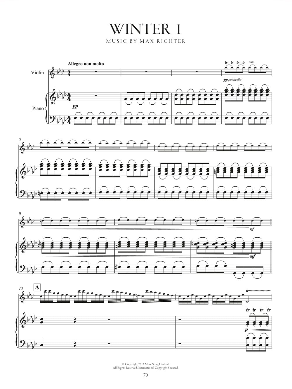 Recomposed by Max Richter - Vivaldi: the Four Seasons: Violin with Piano Accompaniment image number 1