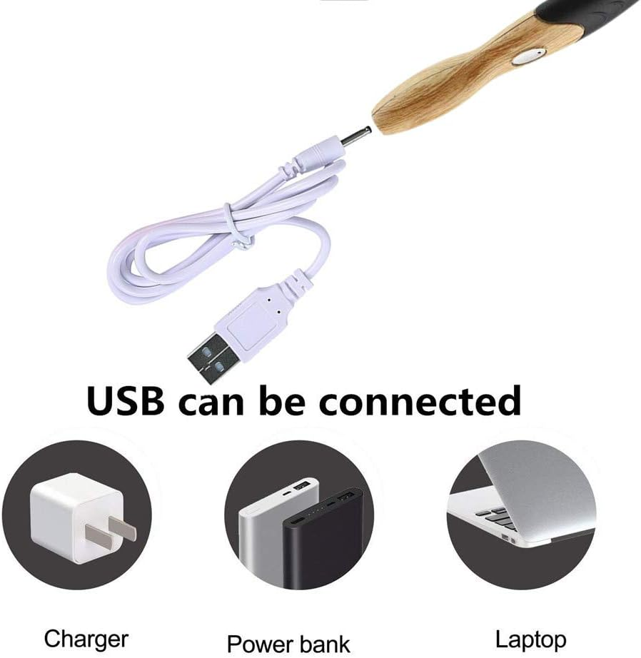 11 Sizes Lighted Crochet Hooks Set - Light up Crochet Hooks with Case,Rechargeable Light Crochet Hook 2.5Mm to 8Mm - Pink image number 2