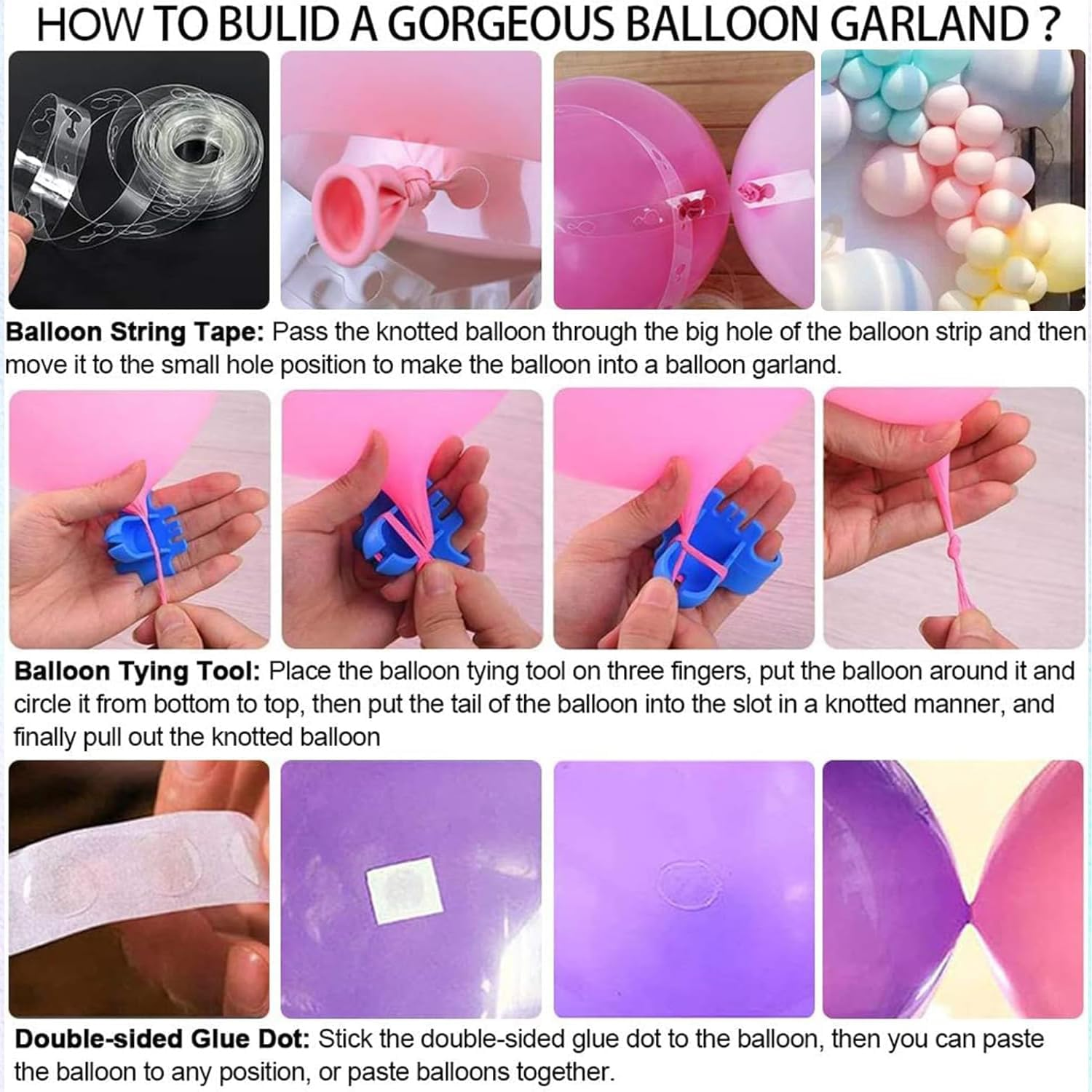 Pastel Balloon Arch Kit, 118Pcs Macaron Balloon Garland Kit Gold Confetti Metallic Rainbow Balloons for Birthday Baby Shower Wedding Bridal Engagement Anniversary Colorful Party Decorations - White And Silver image number 6