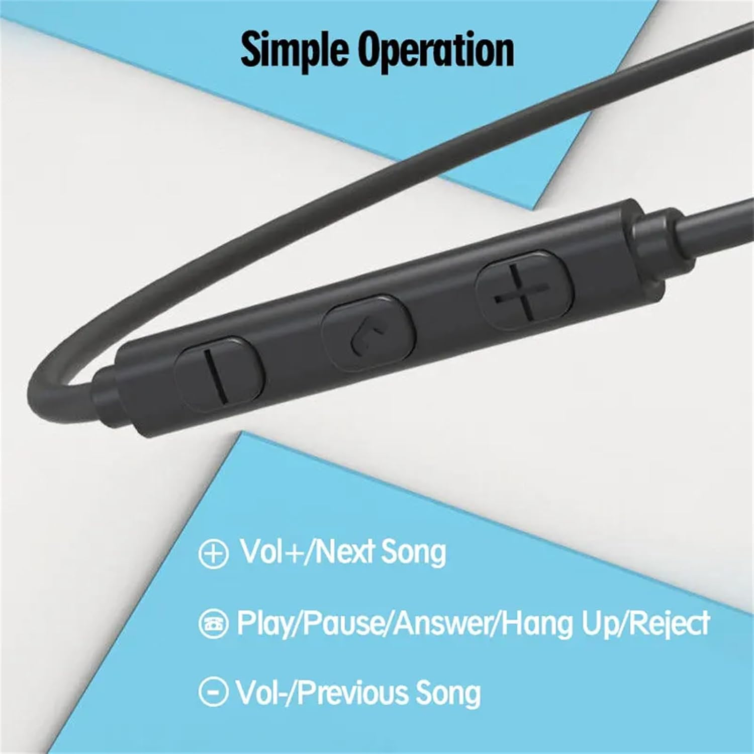 3.5Mm Wired Bone Conduction Earphones with Open Ear Microphone Compatible with Mobile Phones, Computers, and Tablets