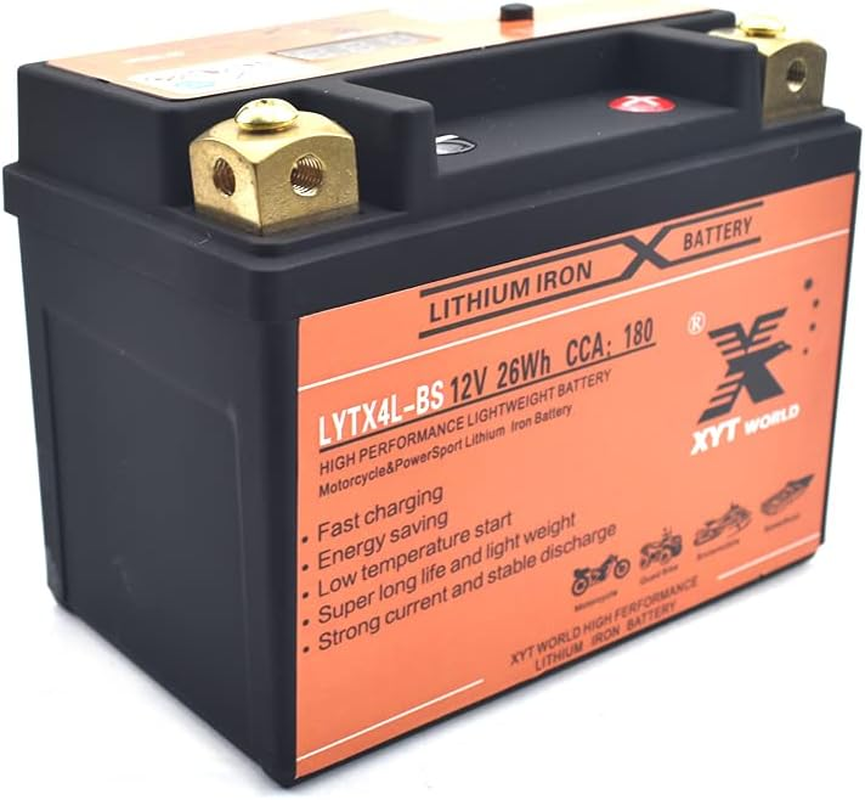 Lithium Battery LYTX4L-BS 12V 180Cca Motorcycle ATV Quad Dirt/Pit Bike Replace MG4L-BS MBTX4 YT4L-BS YB4L-A UT4L-BS RTX4L-BS image number 3