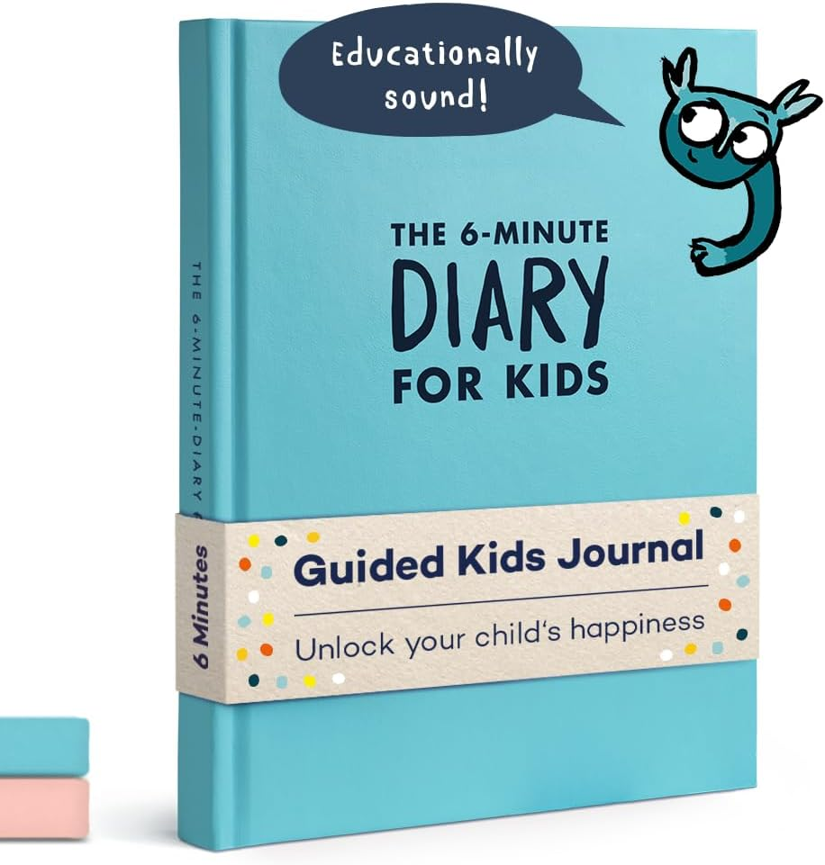 6-Minute Kids Diary &ndash; Journal for Kids 6-12 to Develop a Happy Self Mindfulness and Positive Habits &ndash; Kids Gratitude Journal for Girls & Boys