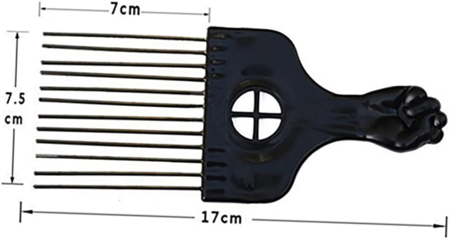 SOESFOUFU 2Pcs Professional Hair Comb Steel Needle Fan Combs Hairdressing Supplies for Styling