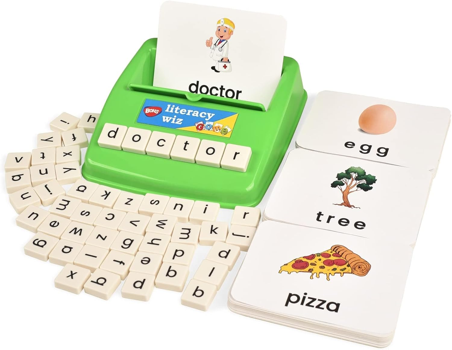 BOHS English Literacy Wiz Fun Game -Lower Case Sight Words - 60 Flash Cards - Preschooler Language Learning Educational Toys image number 3