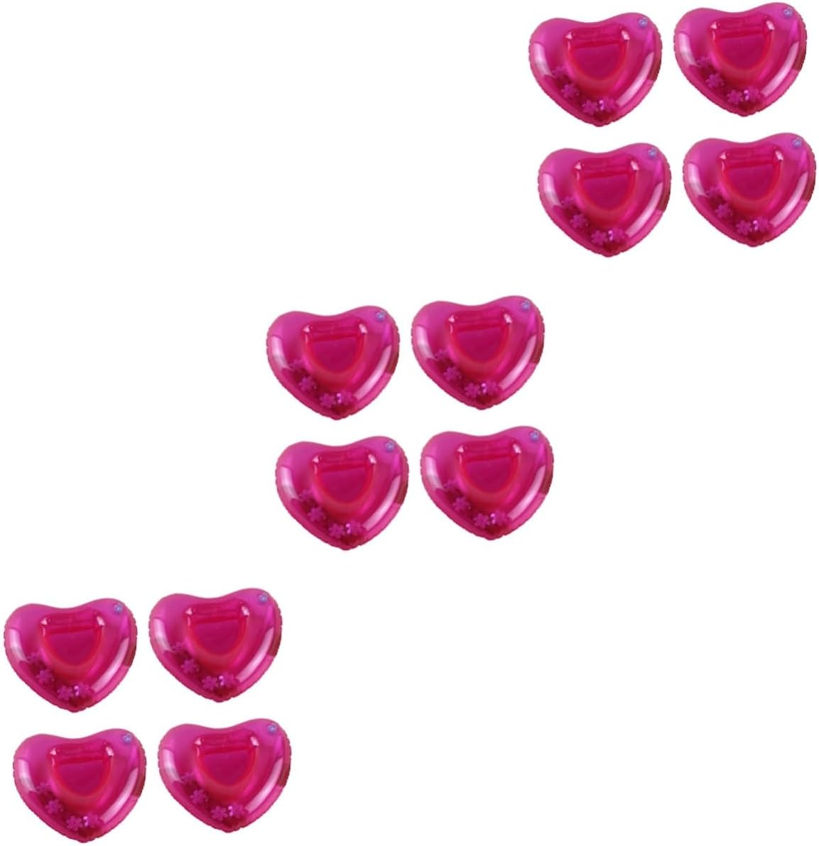 ERINGOGO Inflatable Cup Holder Inflatable Drink Holder Heart Floatie Heart Floating Cup Holder Pool Holder Fire Engine Keyring Pool Toy Cup Holder Inflatable Coasters Love Drinks