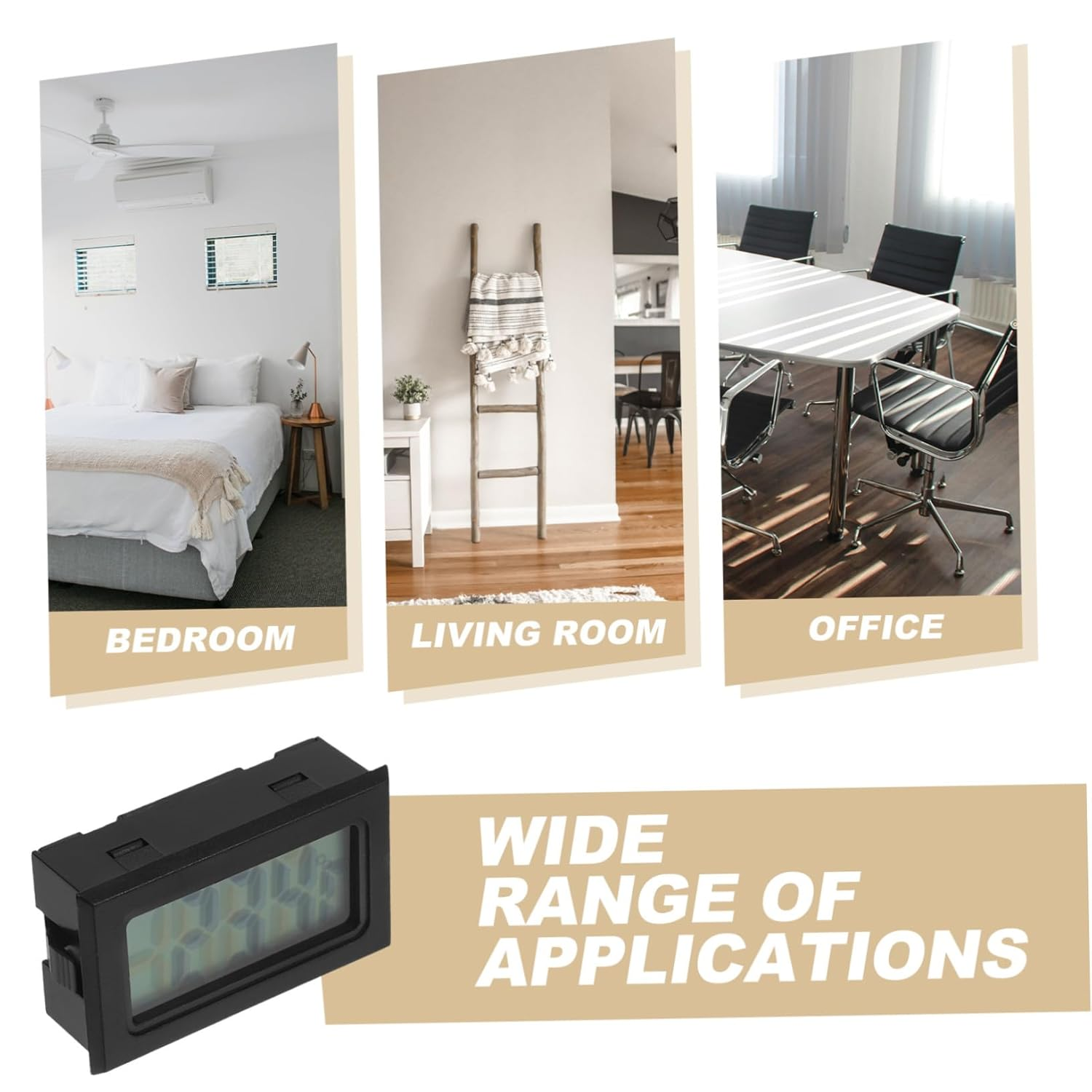 STAHAD 4Pcs Mini Digital Temperature Monitor Hygrometer with Embedded Sensor for Reptile Brooders Greenhouse and Indoor Use Portable Accurate Weather Thermometers for Home and Experiment image number 5