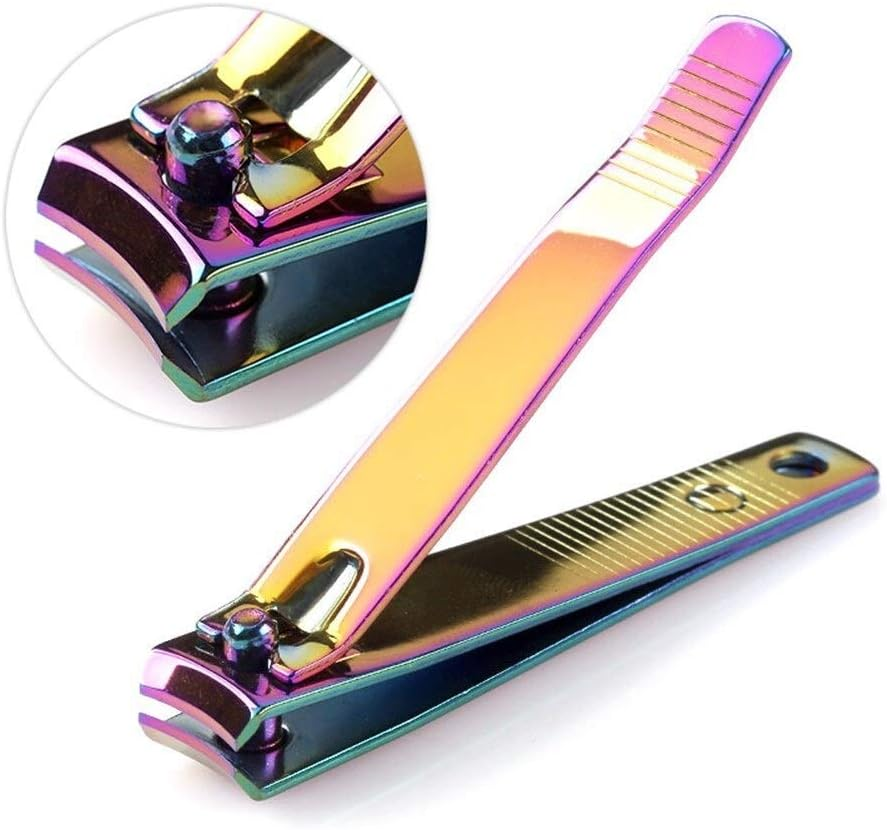 Stainless Steel Nail Clippers Machine Professional Nail Trimmer Toe Nail Clipper Nail Tool Colorful 14Mmx80Mm Zhengpingpai