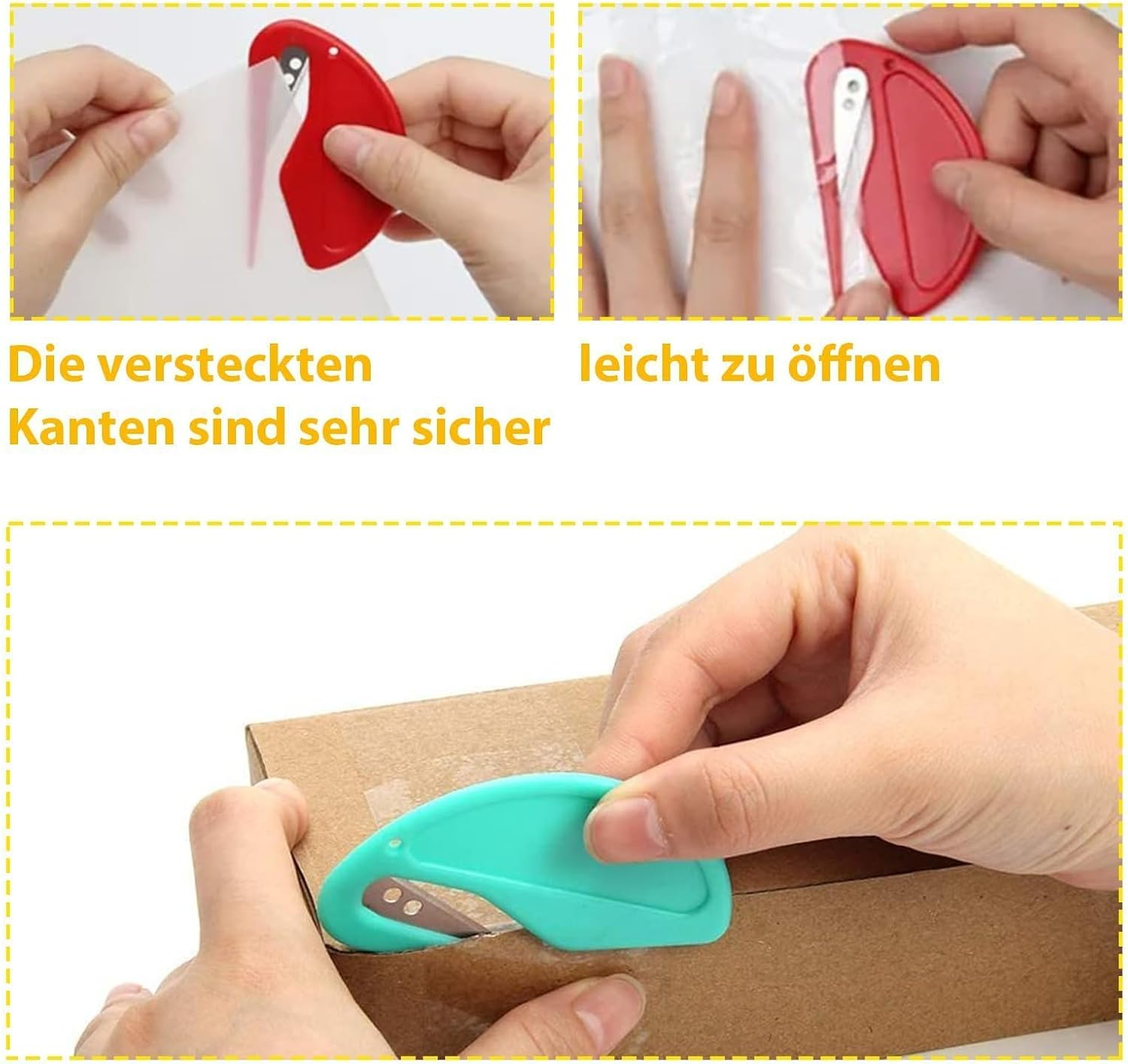 GIONAR Pack of 5 Letter Opener, Dematting Knife, Envelope Cutter, Plastic Cutter, Knot Comb for Cats, Dematting Comb for Dogs, Efficient Grooming for Cats and Dogs image number 3