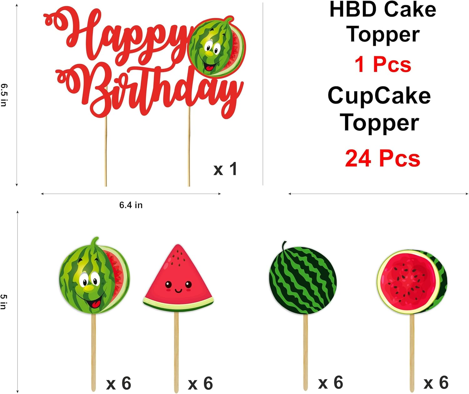Watermelon Theme Birthday Party Supplies | Juicy Summer-Inspired Decorations for Kids, Picnics & Outdoor Celebrations image number 6