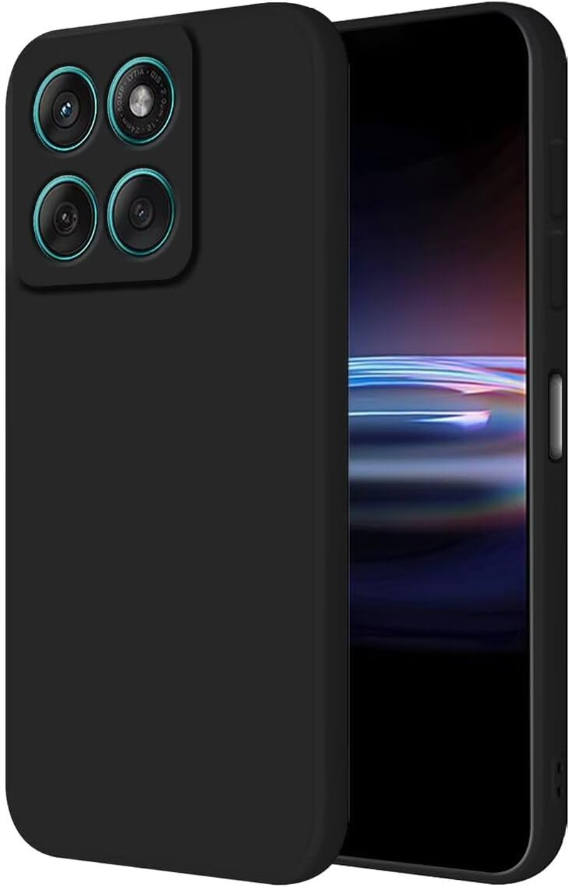 HONLEN Case for Motorola Moto Edge 60 / Edge 60 Fusion Protective Case (6.67 Inches) Liquid TPU Silicone Mobile Phone Case with Drop Protection Silicone Cover Dark Green