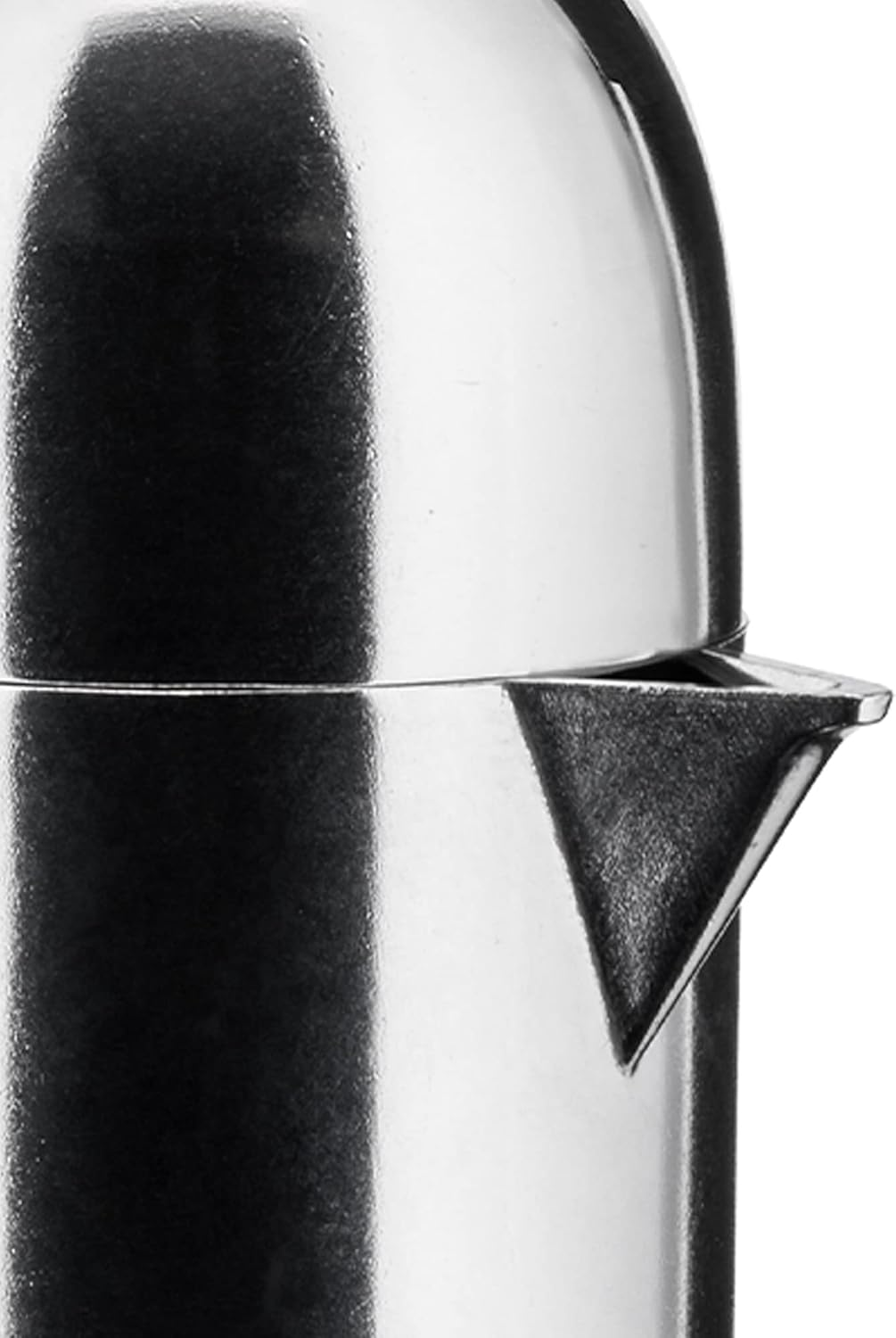Alessi A9095/6 B La Cupola 6-Cup Silver Aluminum Espresso Maker with Black Handle