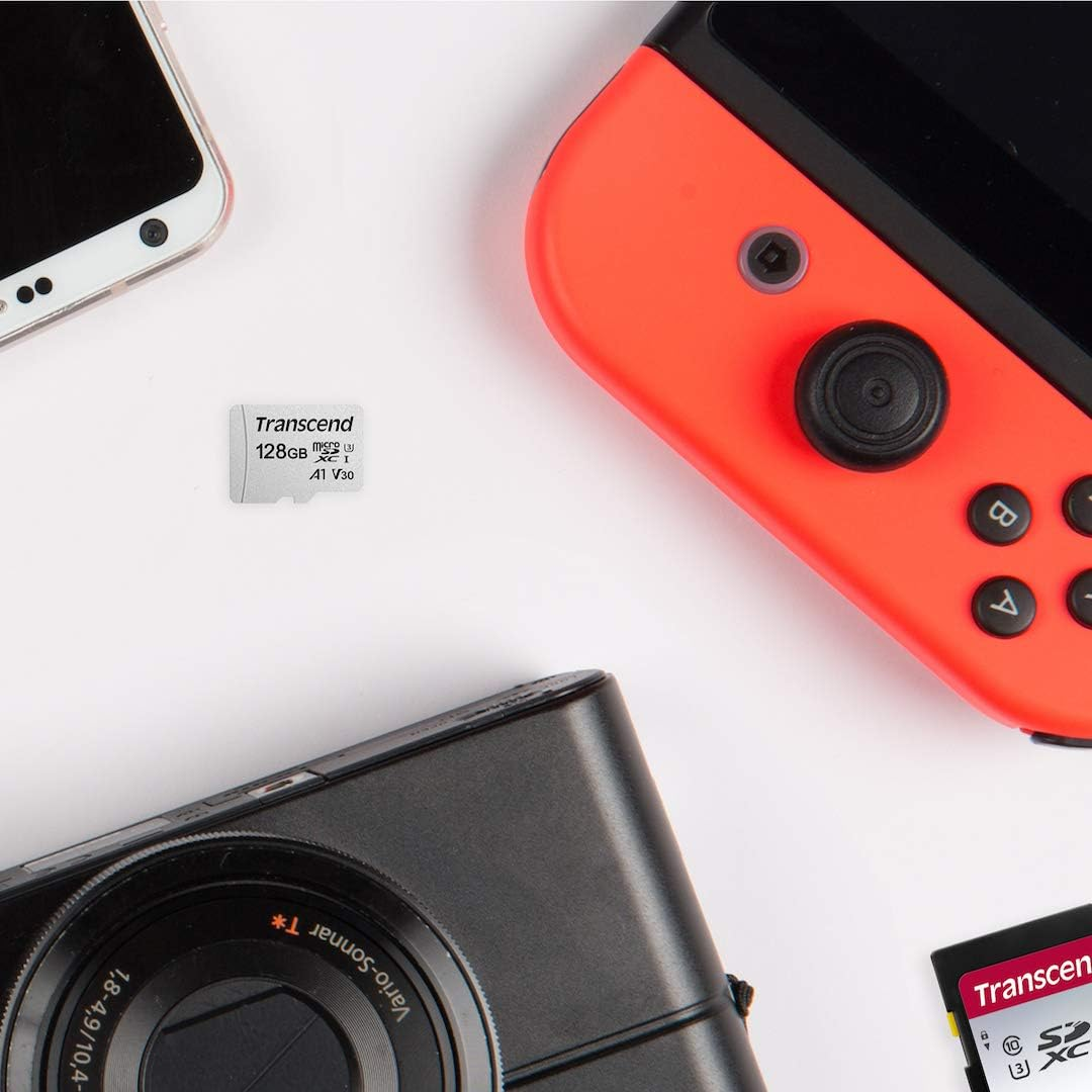 Transcend 4GB Microsdhc 300S Class 10 Memory Card with up to 95/45 Mb/S (For Smartphones, Digital Camers and Nintendo Switch Consoles) without SD Adapter TS4GUSD300S