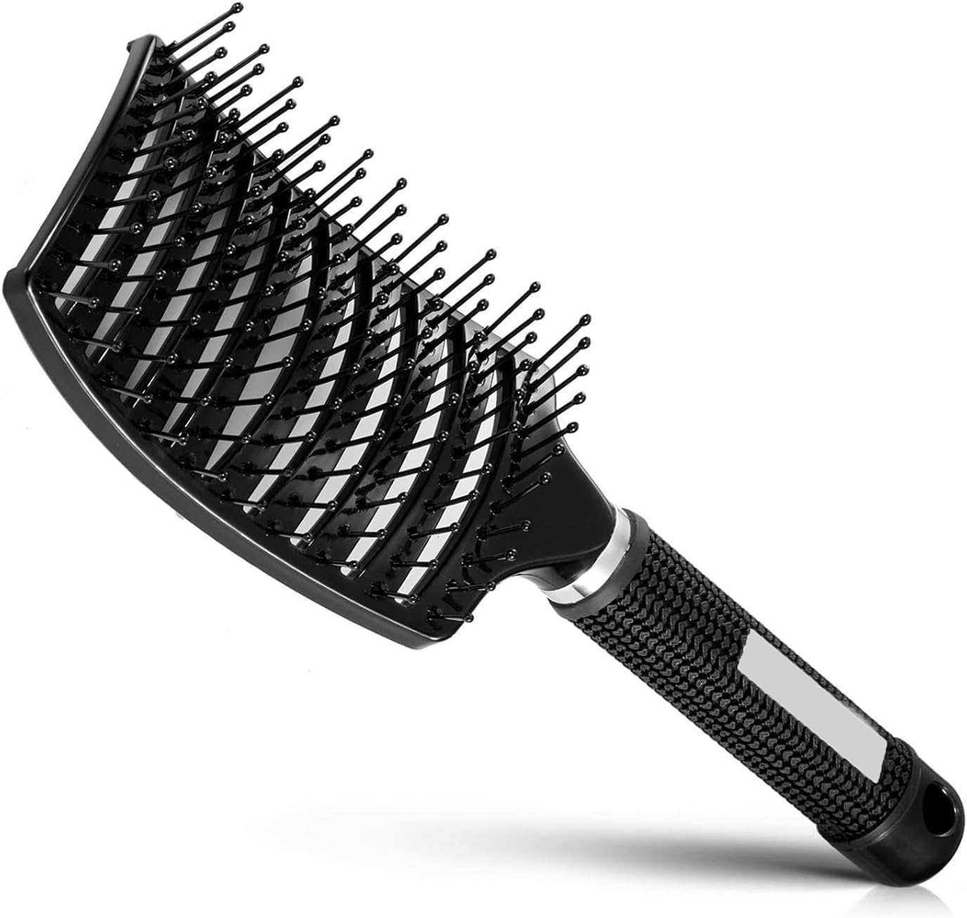MKUCCD Hair Brush, Professional Curved Vented Brush for Faster Blow Drying for Women, Men, Paddle Detangling Brush for Wet Dry Curly Thick Straight Hair (Pink)