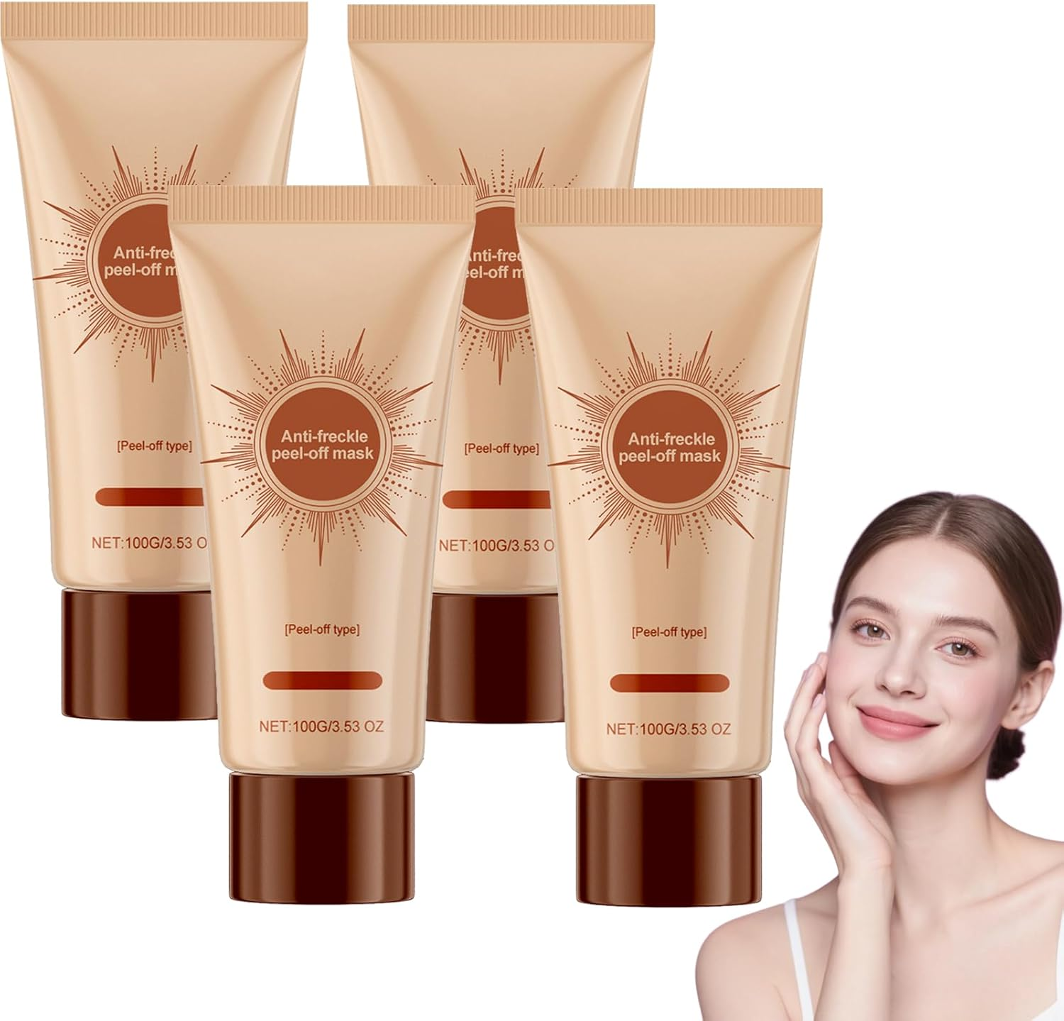 Herbal Spots Peel-Off Facial Mask, Spot Removing Face Mask, Anti-Aging Anti-Wrinkle Tear-Off Mask, Advanced Skin Cream, Deep Nourishment & Pore Tightening, Suitable for All Skin Types (4 PCS) - 1 Pcs image number 4