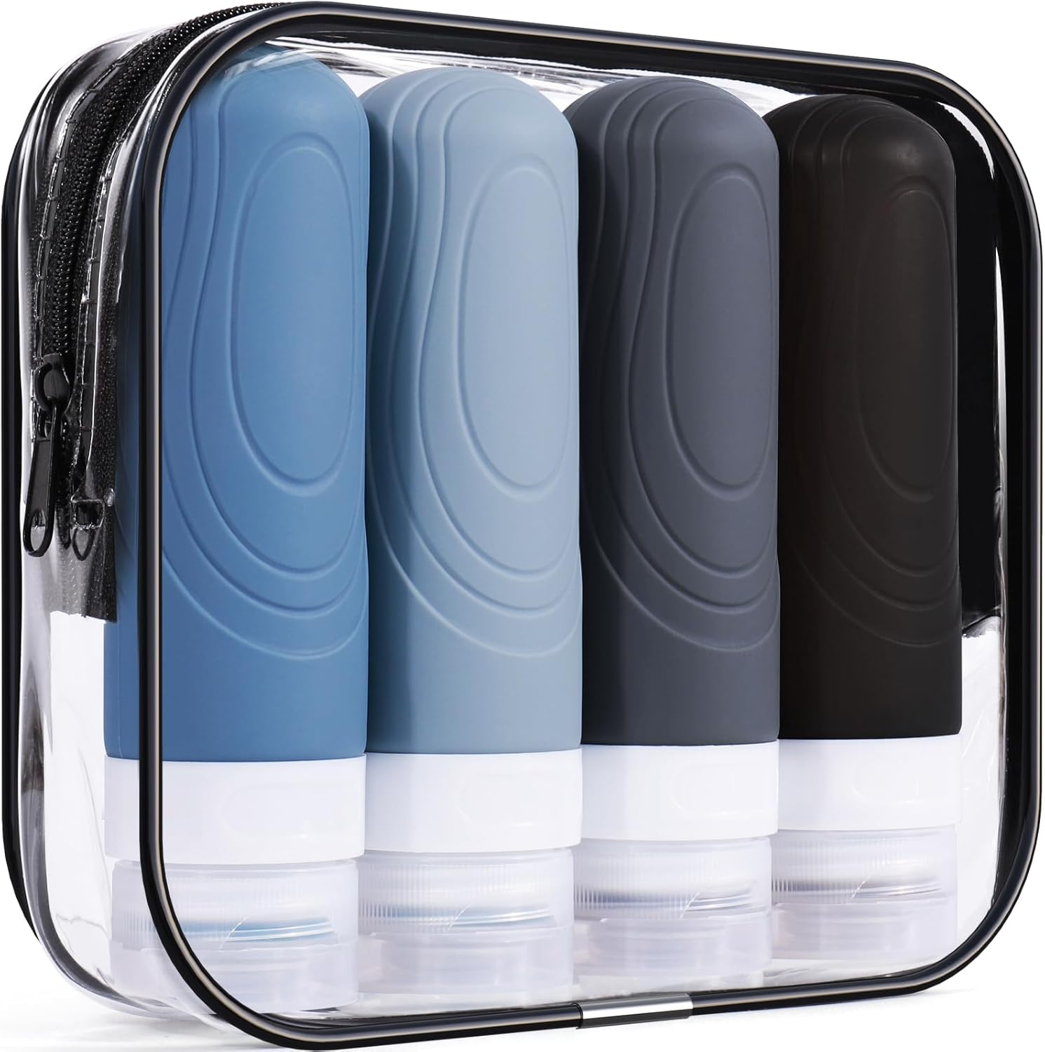 GLAMFIELDS Travel Bottles, Black