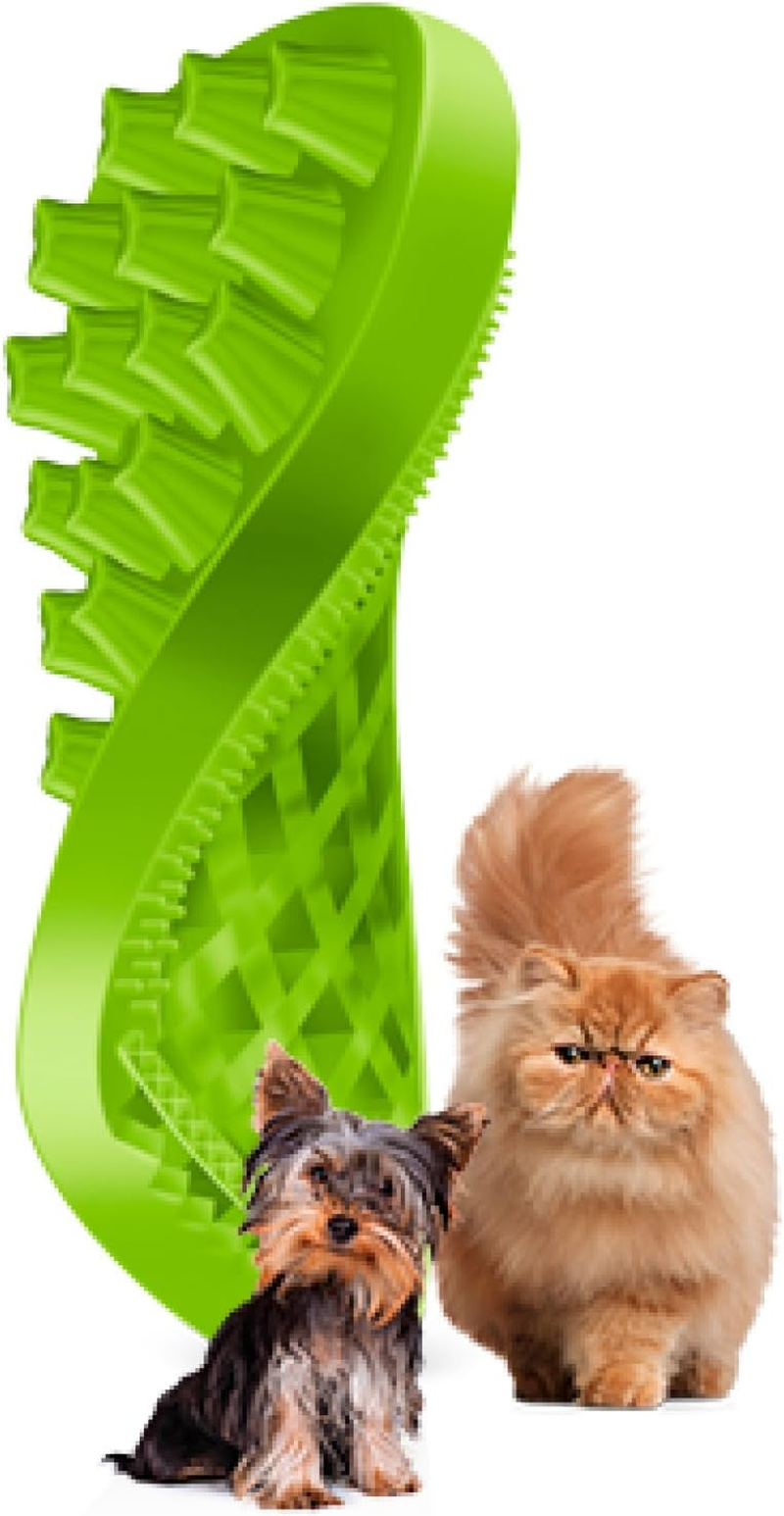 Pet + Me Multi-Functional Grooming Brush for Long Hair Cat, Green image number 4