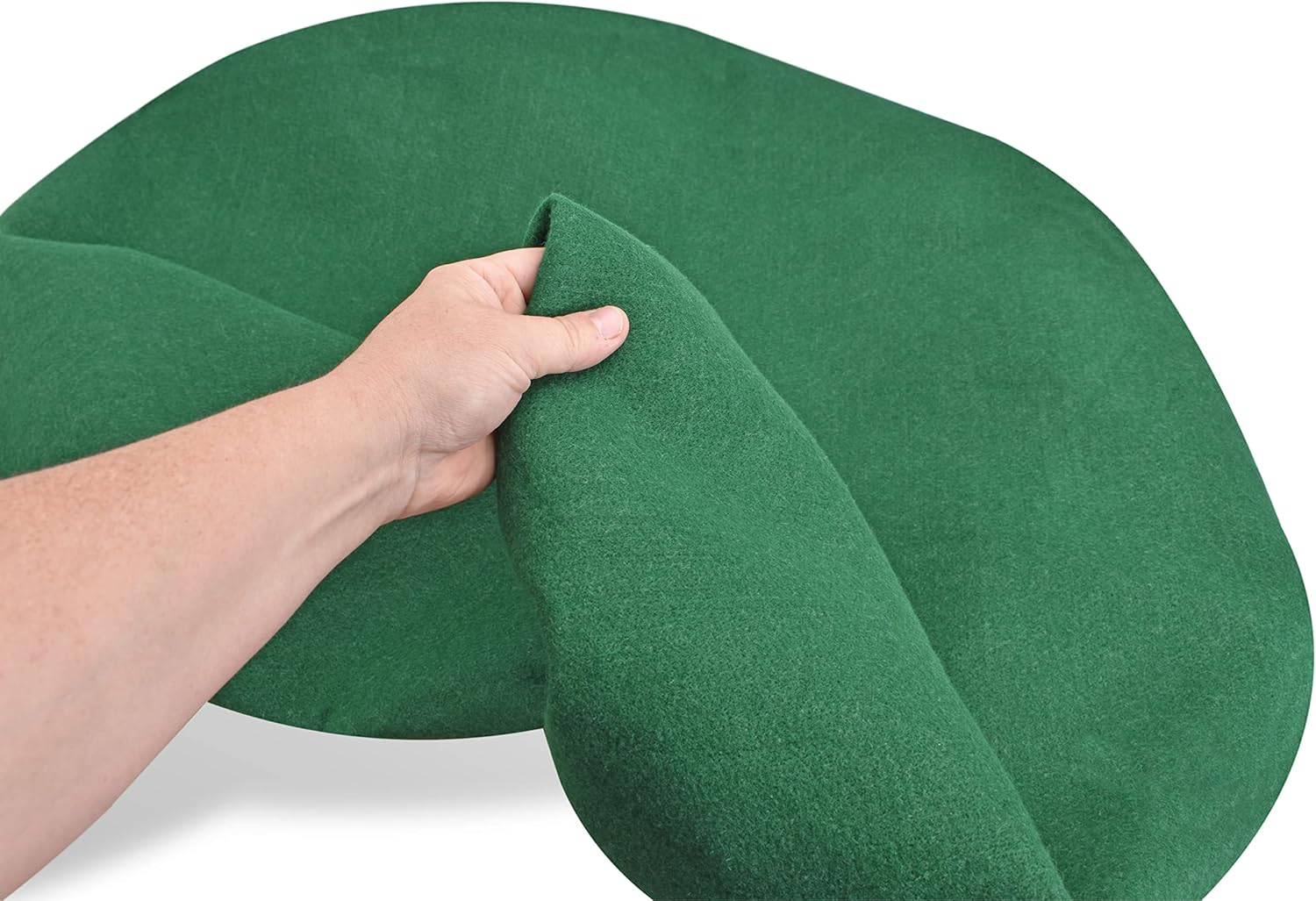 Katai Poker Table Cover - Green Felt Casino Style for Game Night, Poker, Mahjong, Board Games, round Table Top, 36-48 Inch, Noise Reducing, Slip Prevention, Smooth Fabric, Includes 6 Cork Coasters image number 6