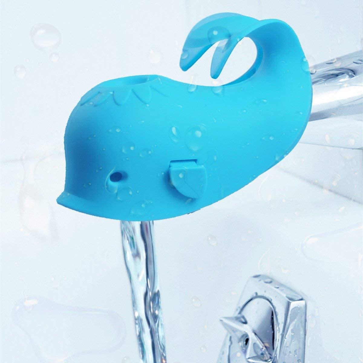 Bath Spout Safety Cover - Blue Whale image number 1