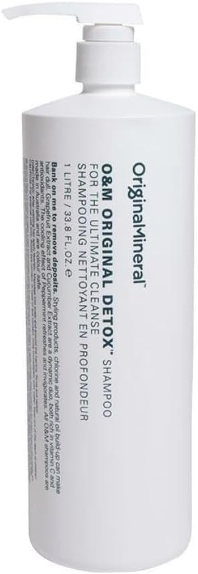 O&M Original Detox Shampoo - 1000Ml - Colour Safe, Clean from Sulfates, Parabens, Silicones, MIT, Phthalates, Triclosan, Propylene Glycol & Gluten, PETA Certified & Vegan, Australian Made, PCR Packaging image number 1