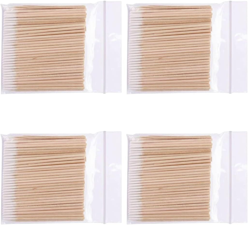 Cotton Swab Sticks Pointed Tip Cotton Tipped Precision Cosmetic Applicator 400PCS Cotton Swab Sticks image number 5