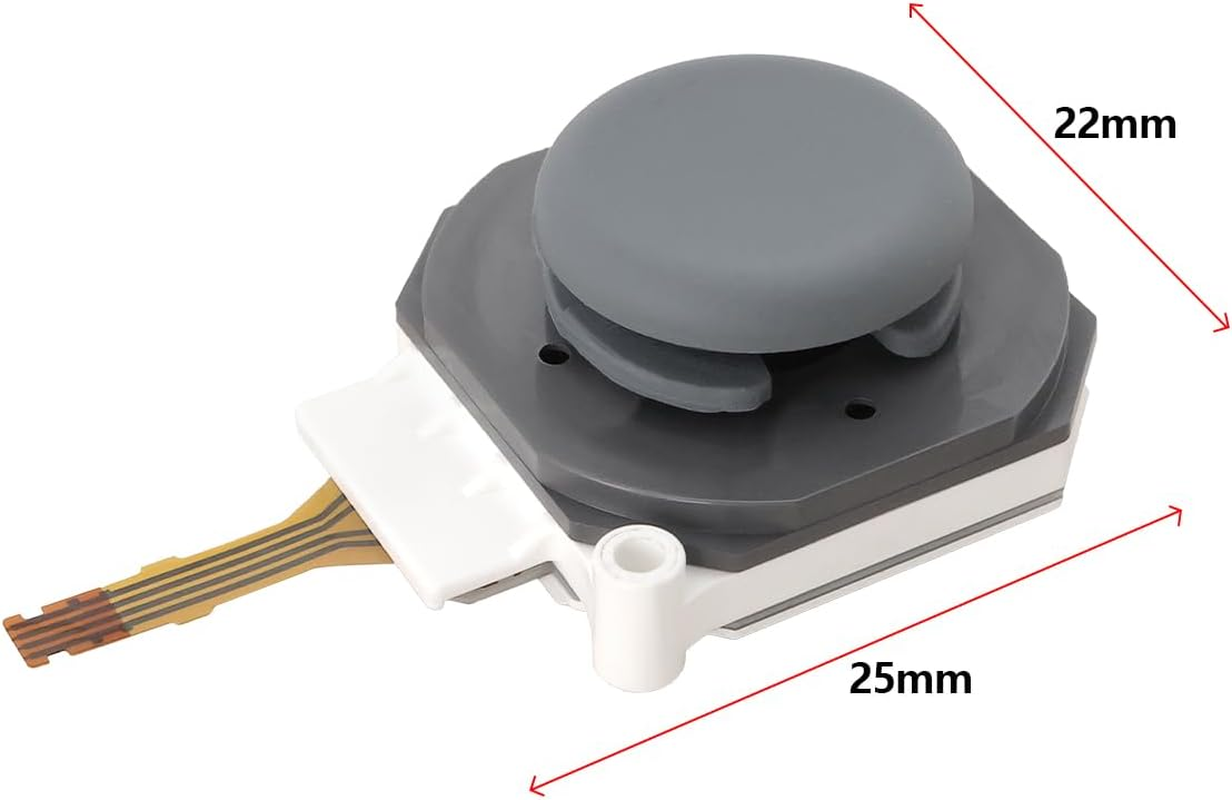 OTOTEC 1PC Analog Thumb Stick Joystick and Rocker Cap Compatible with Nintendo 3DS/XL LL 25X22Mm Analog Stick Controller Gamepad Analog Thumb Stick image number 4