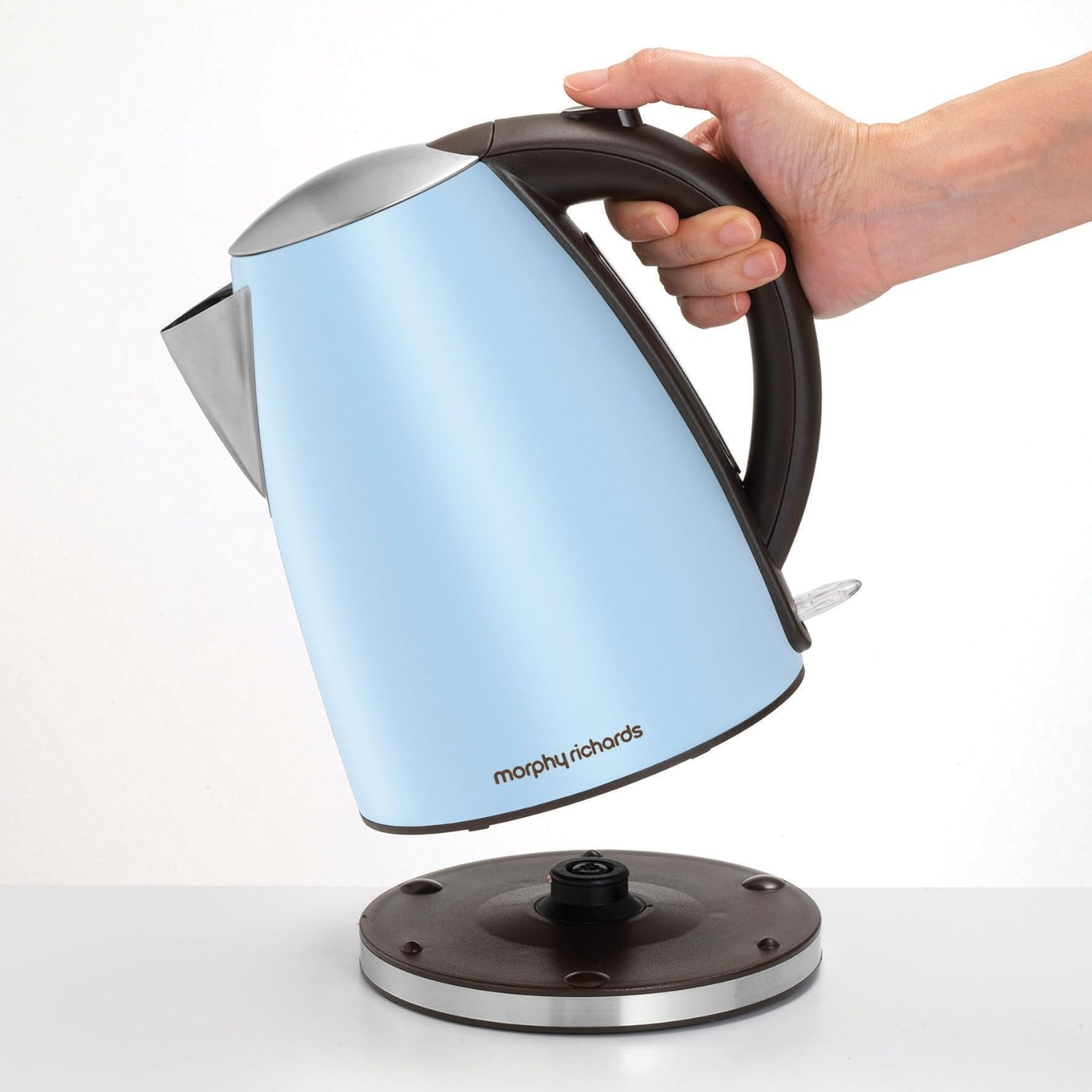 Morphy Richards 103002 - Accents Collection Kettle Jug Cream Blue Azure Teapot image number 1